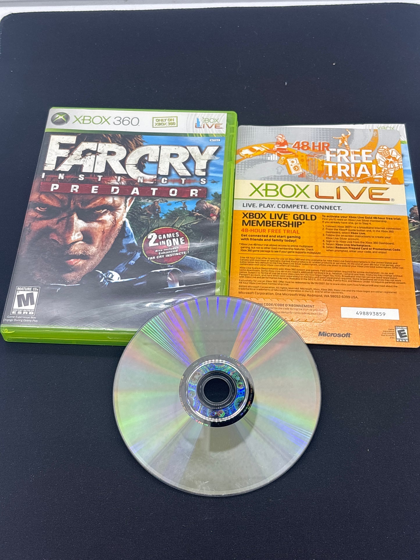 Auction Lot 45: XBOX 360 Far Cry Instincts Predator With Case & Disc