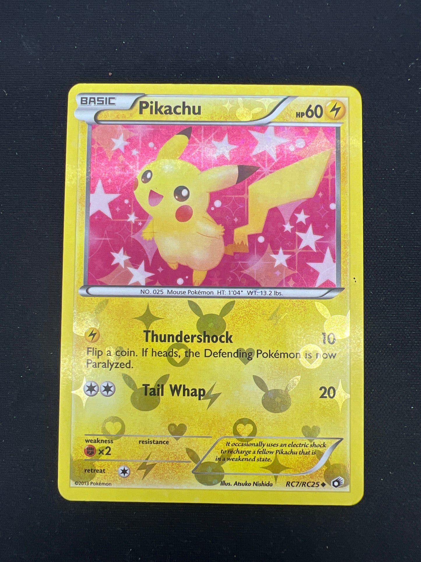Auction Lot 132: Pokemon Cards Pikachu Holo RC7 Radiant Collection Condition Vary