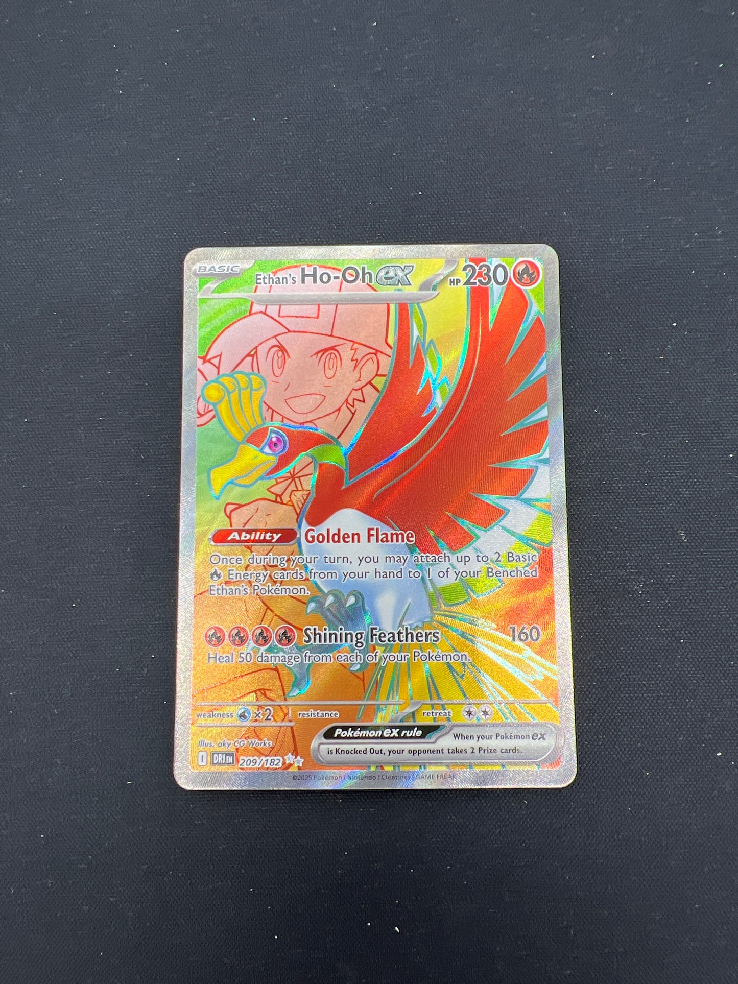 Auction Lot 256: Pokemon Cards Ethans' Ho-Oh EX Full Art Conditions Vary