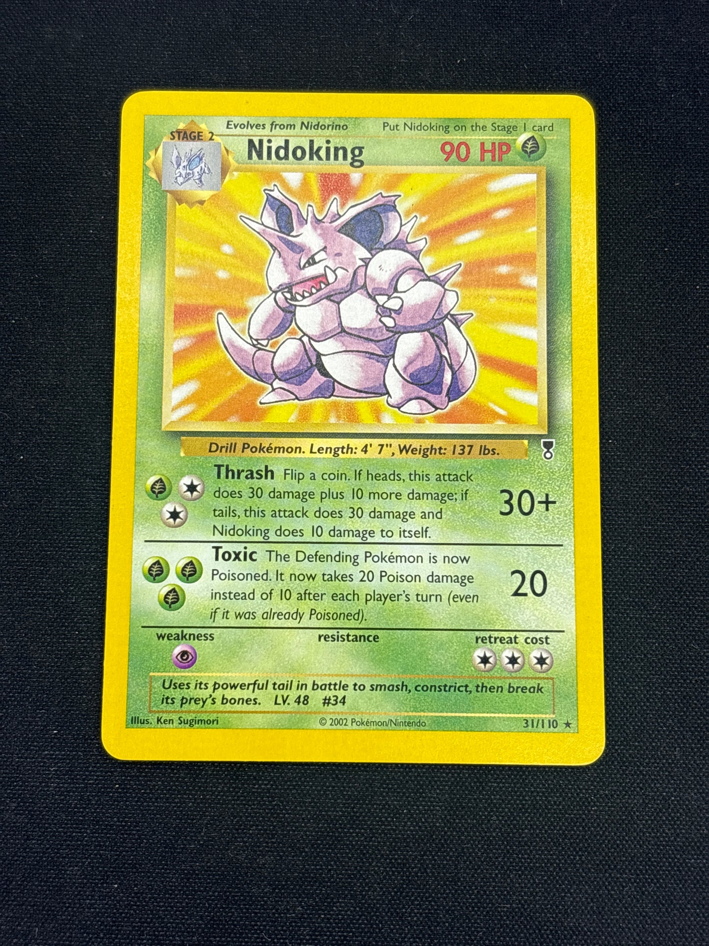 Auction Lot 261: Pokemon Cards Nidoking Non Holo Rare Legendary Collection Condition Vary