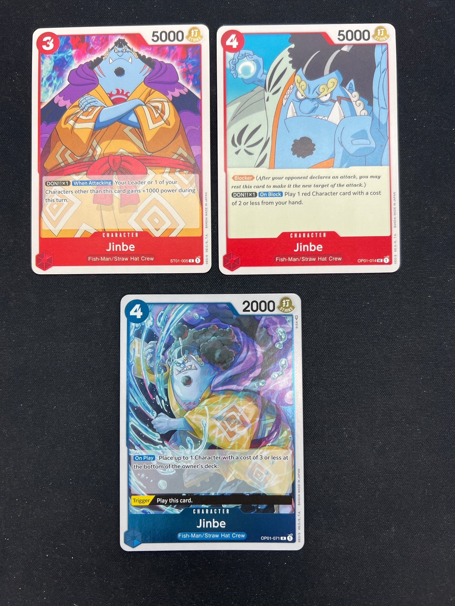 Auction Lot 284: One Piece Lot of 3 Assorted Rarity Conditions Vary