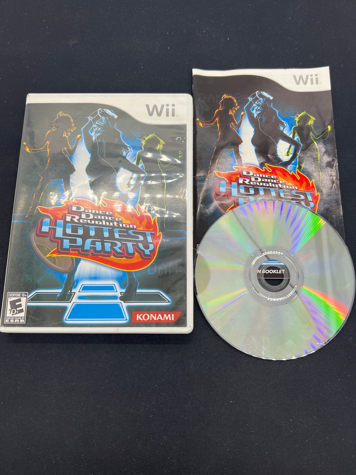 Auction Lot 65: Wii Video Game Dance Dance Revolution Hottest Party CIB