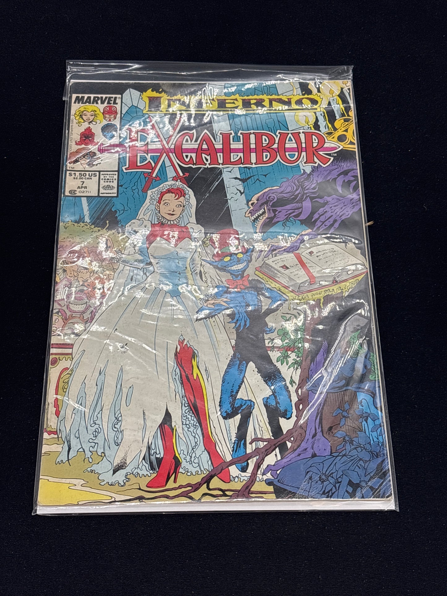 Auction Lot 88: Marvel Comics Inferno Excalibur Issue 7 Comic Book