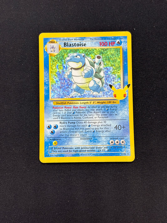 Auction Lot 313: Blastoise Holo Pokemon Celebrations Card Conditions Vary