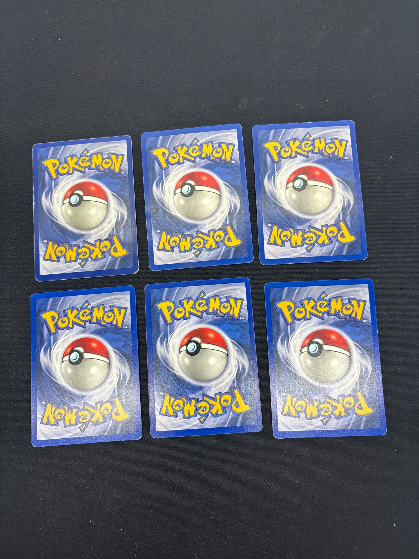 Auction Lot 1: Pokemon Cards Assorted Lot of 6 Base Set Shadowless Common Uncommons Conditions Vary
