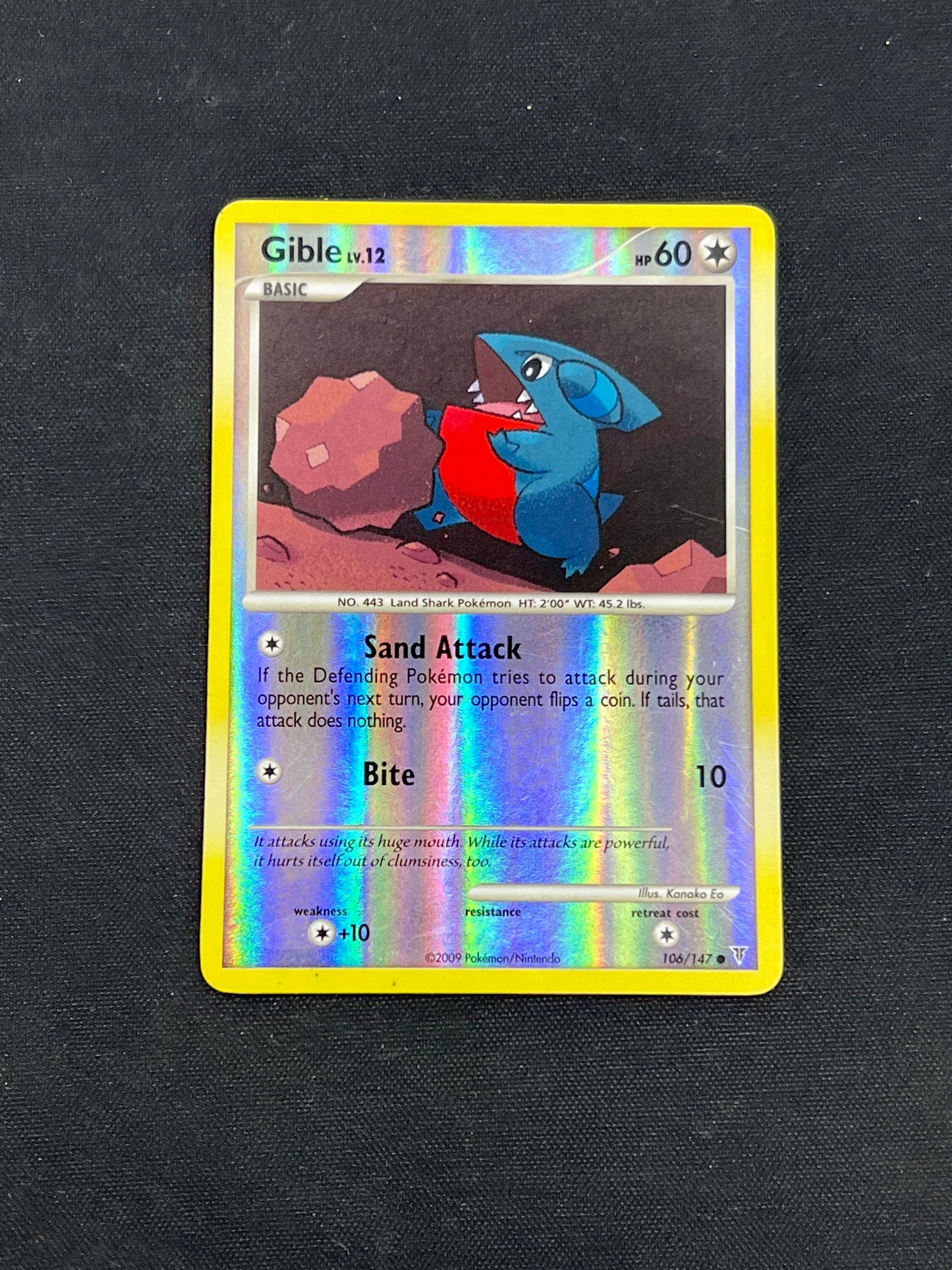 Auction Lot 154: Pokemon Cards Gible Reverse Holo DP Supreme Victors Conditions Vary