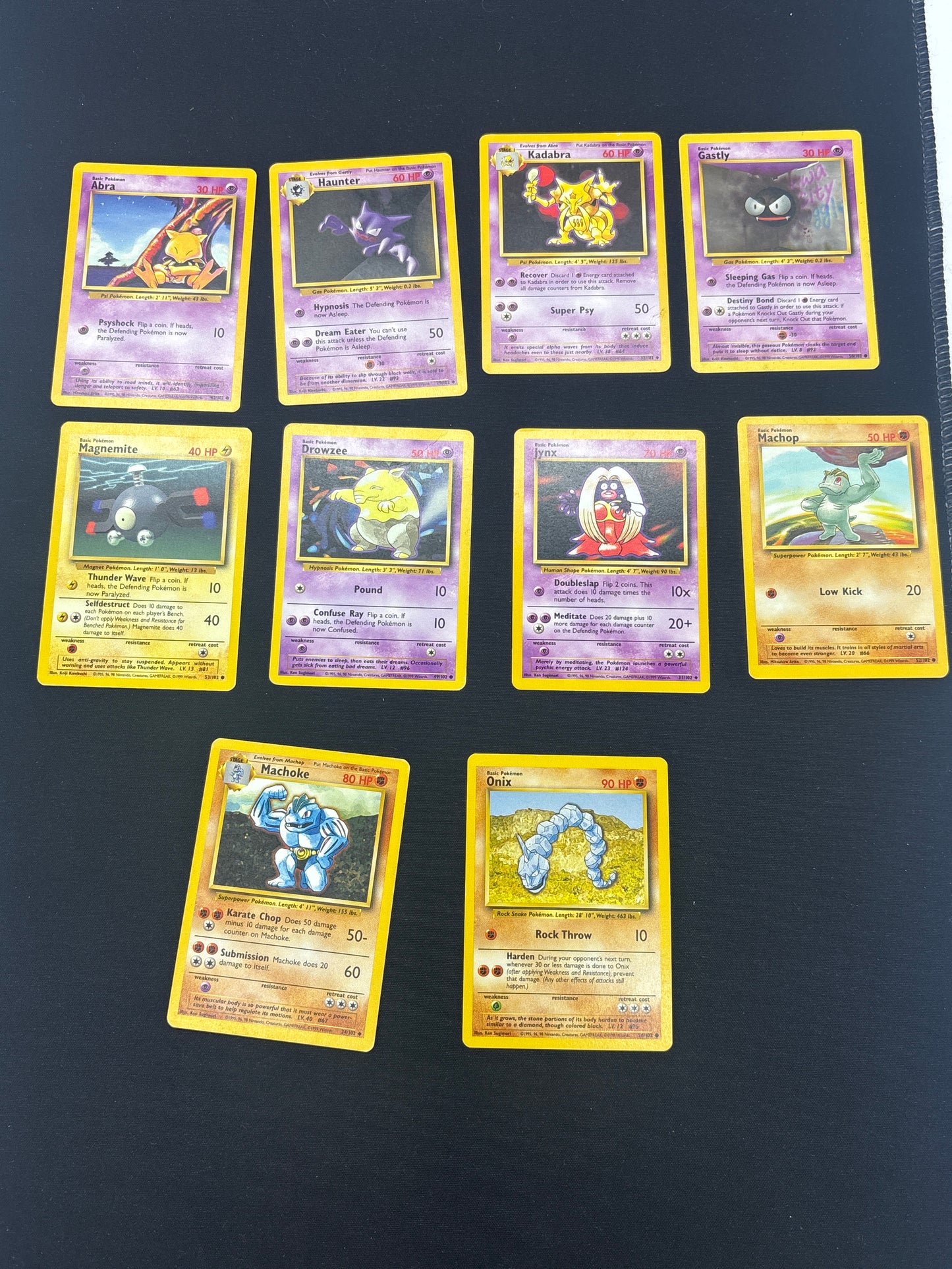 Auction Lot 17: Pokemon Cards Lot of 10 Base Set Conditions Vary