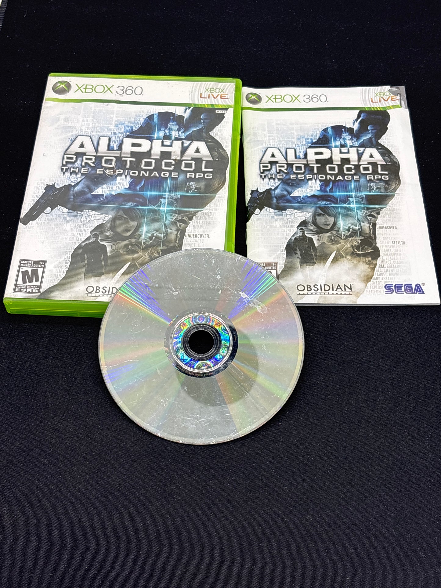 Auction Lot 112: XBOX 360 Alpha Protocol The Espionage RPG CIB