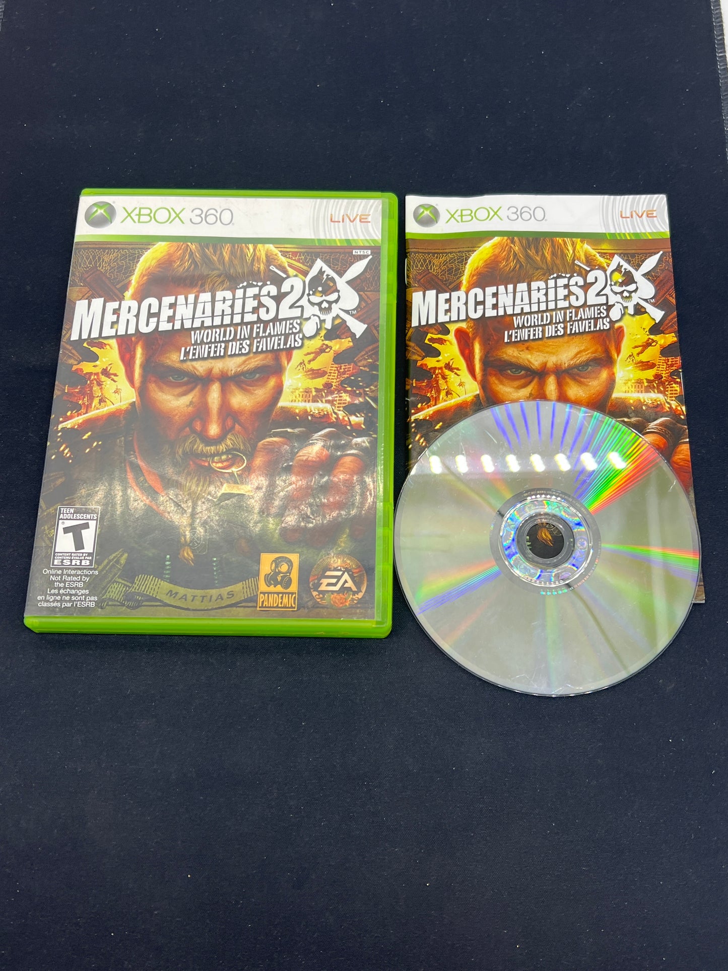 Auction Lot 206: XBOX 360 Video Game Mercenaries 2 CIB