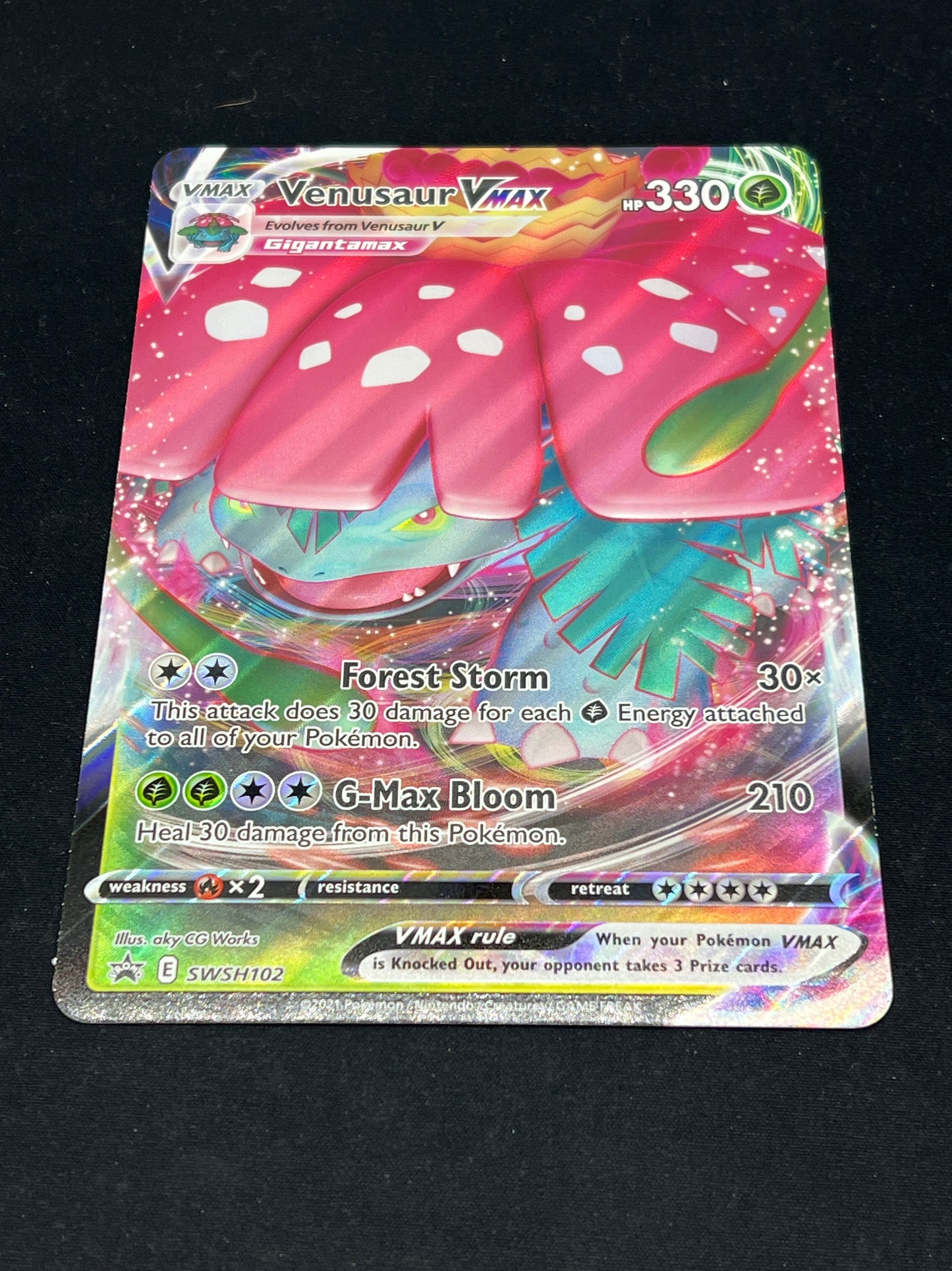 Auction Lot 84: Pokemon Cards Jumbo Venusaur VMAX Collection Box Condition Vary