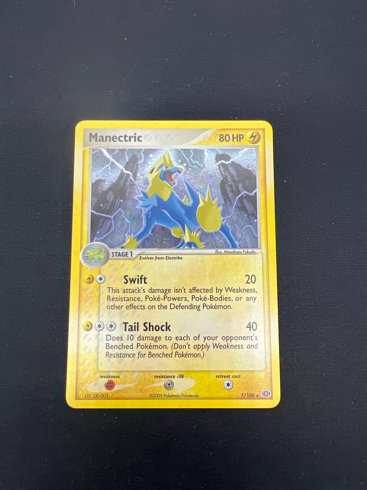 Auction Lot 54: Pokemon Cards Manectric Holo Condition Vary