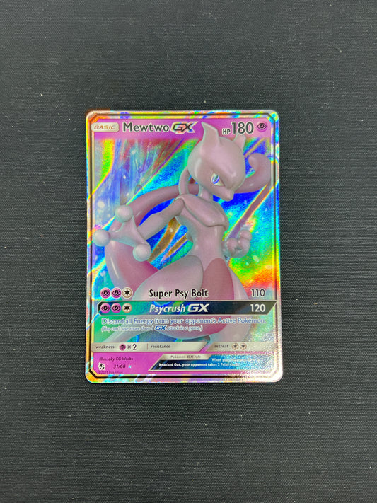 Auction Lot 145: Pokemon Cards Mewtwo GX Full Art Shining Legends Condition vary