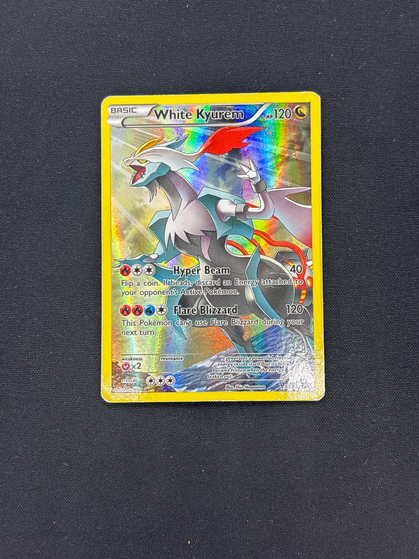 Auction Lot 7: White Kyurem Promo XY81 Full Art Card Conditions Vary