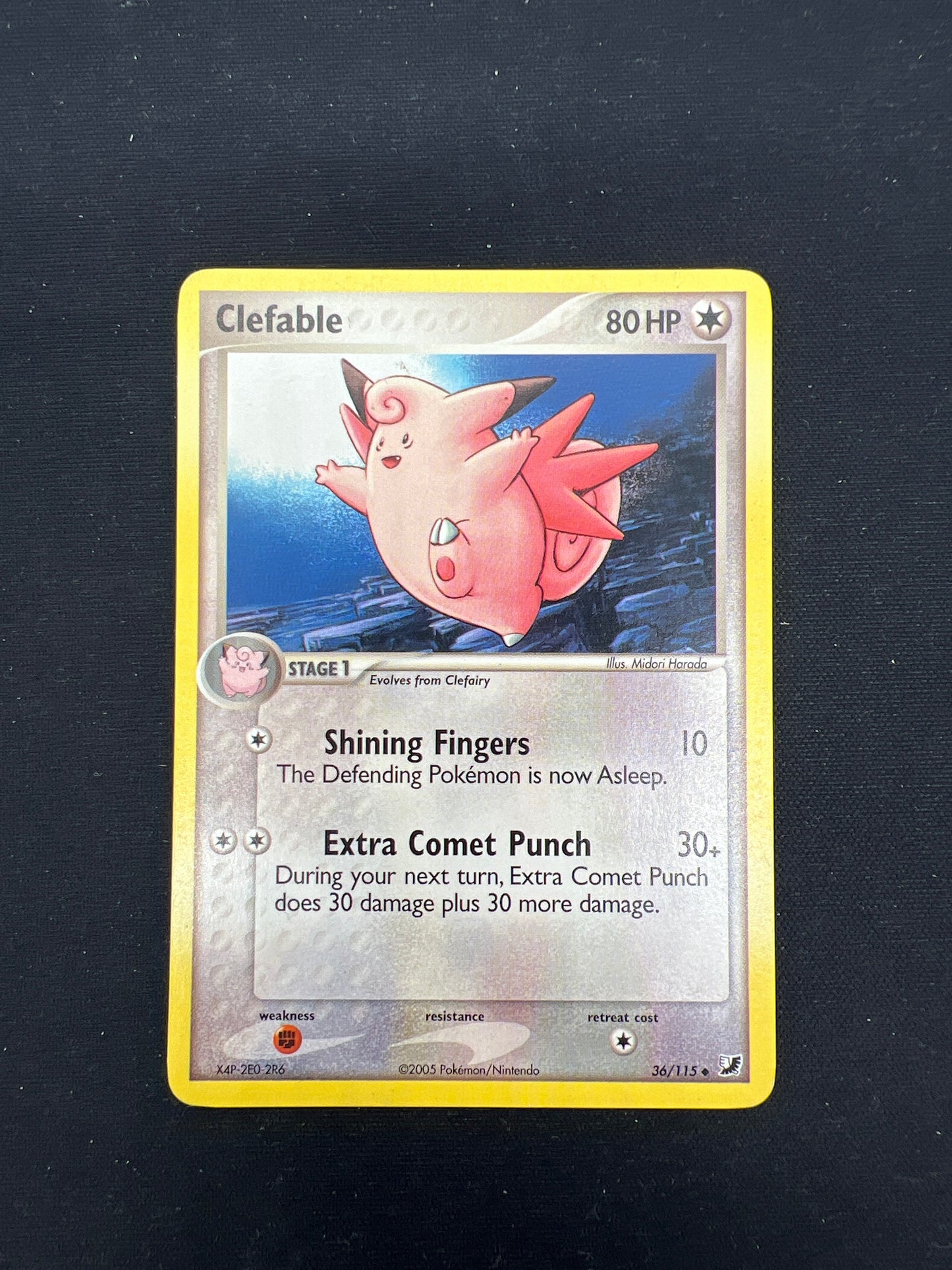 Auction Lot 323: Pokemon Cards Clefable Mid Era Uncommon Condition Vary