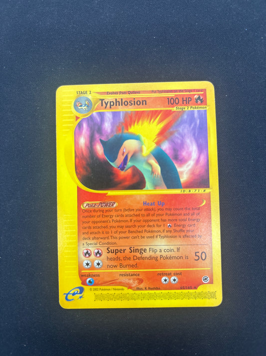 Auction Lot 35: Pokemon Card Typhlosion Expedition Condition Vary