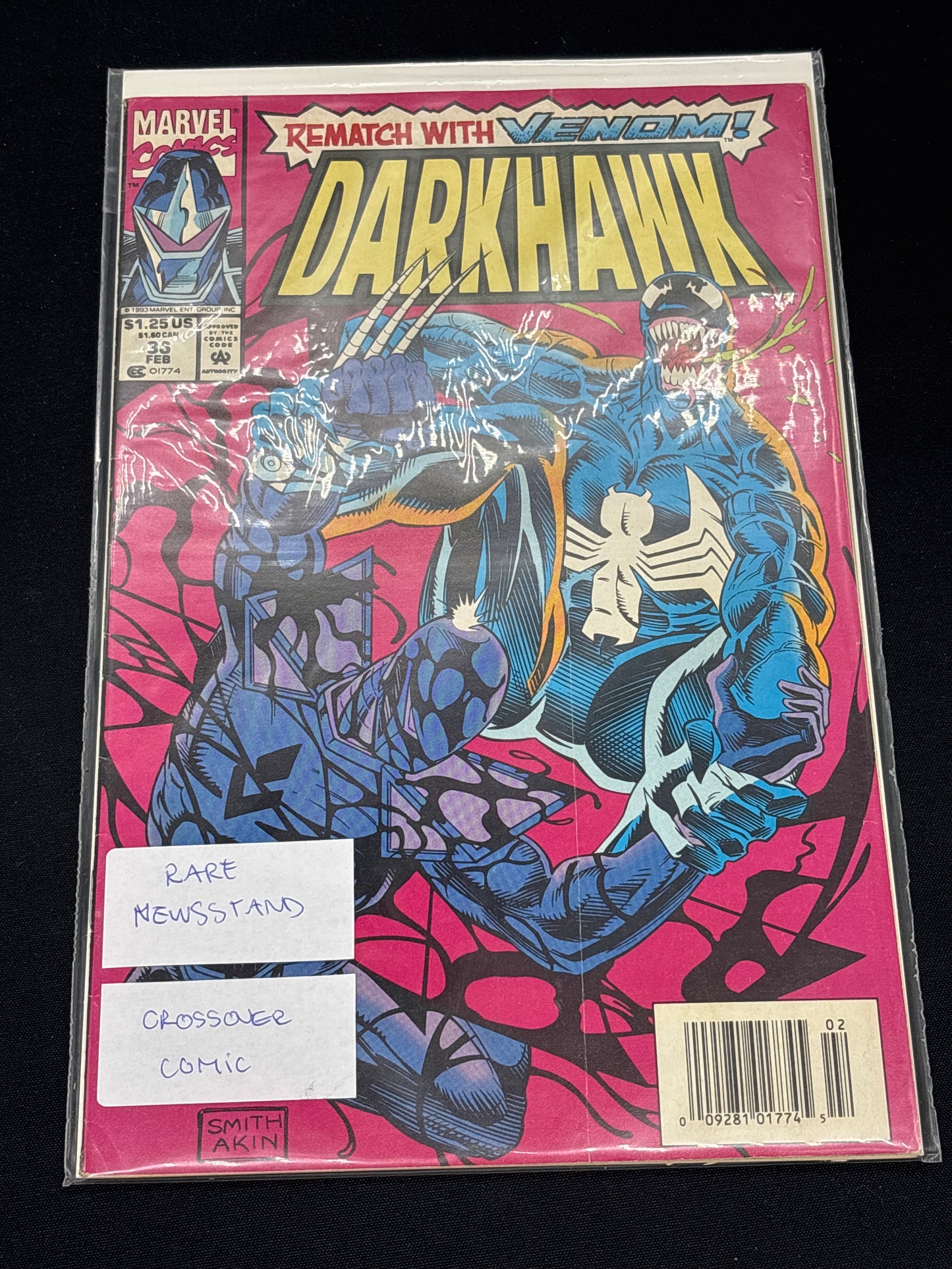 Auction Lot 261: Marvel Comics Darkhawk Issue 36 February 1993
