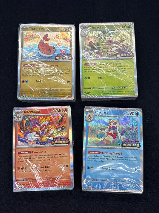 Auction Lot 106: Pokemon Twilight Masquerade Build and Battle Complete Set Decks Lot 1