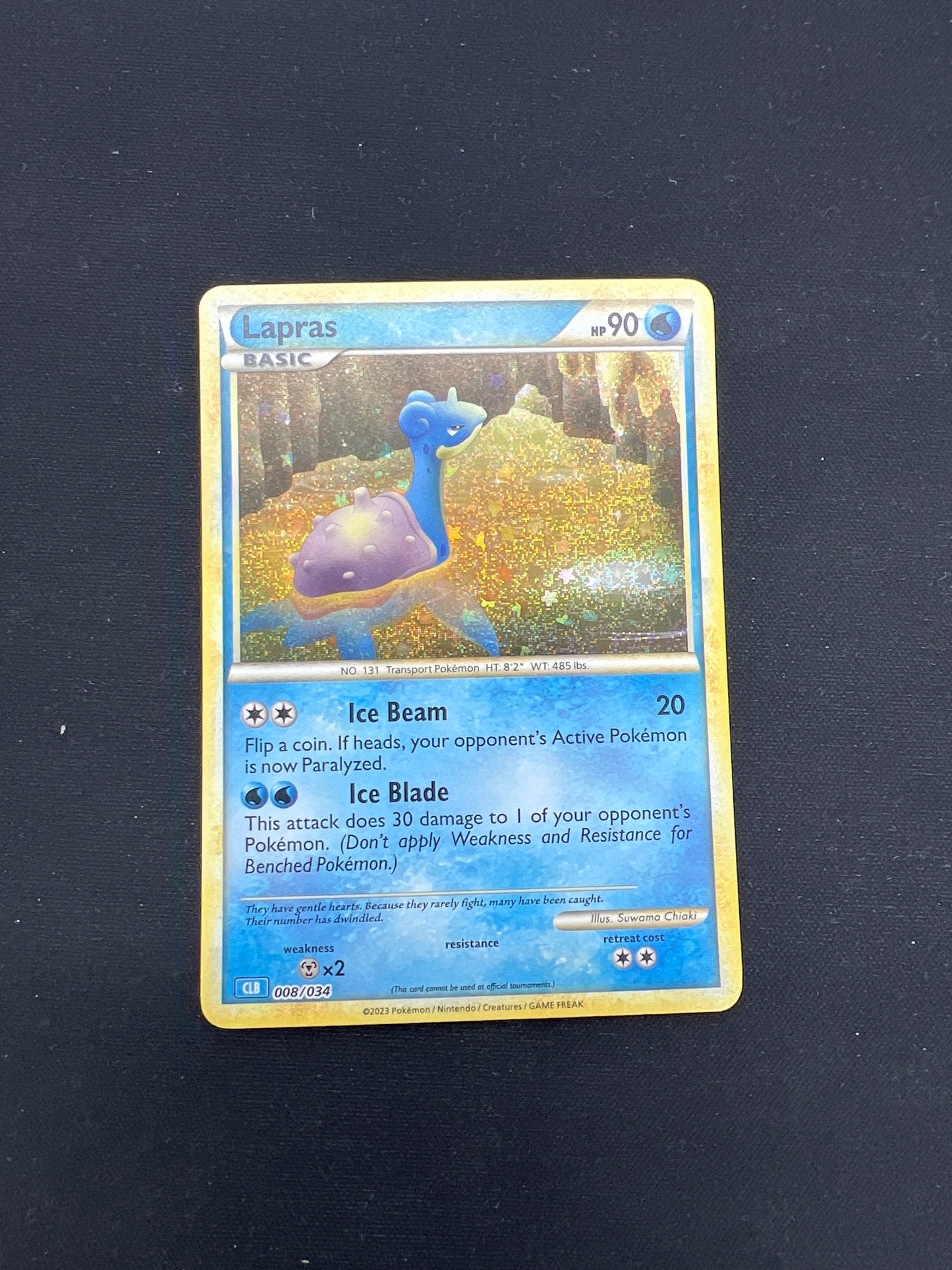 Auction Lot 175: Pokemon Cards Lapras Holo TCG Classic Deck Condition Vary