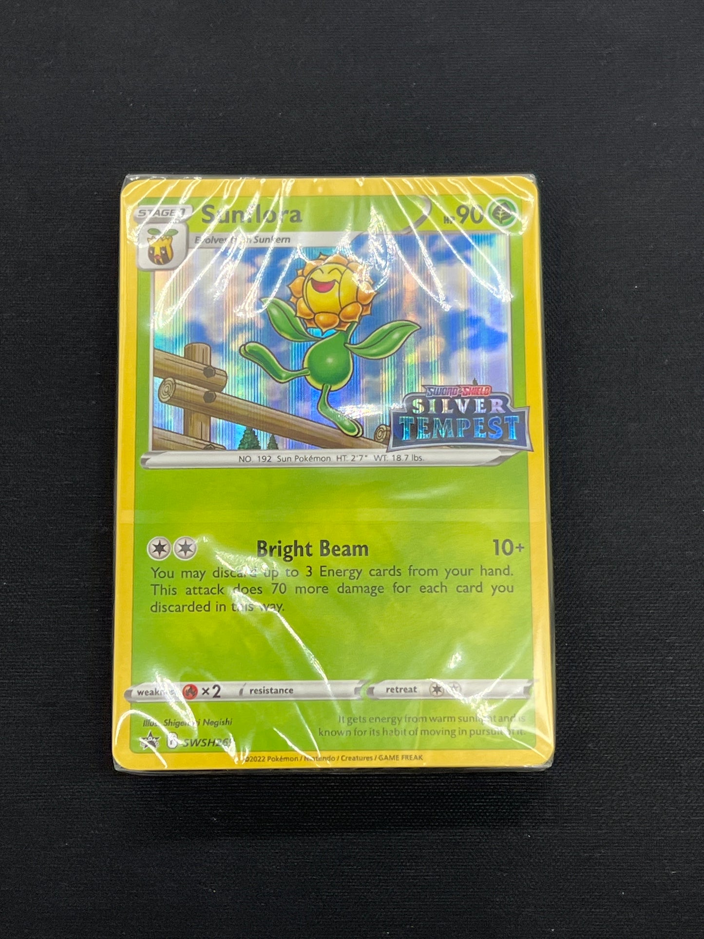 Auction Lot 372: Pokemon Cards Sunflora Stamped Promo Silver Tempest Conditions Vary