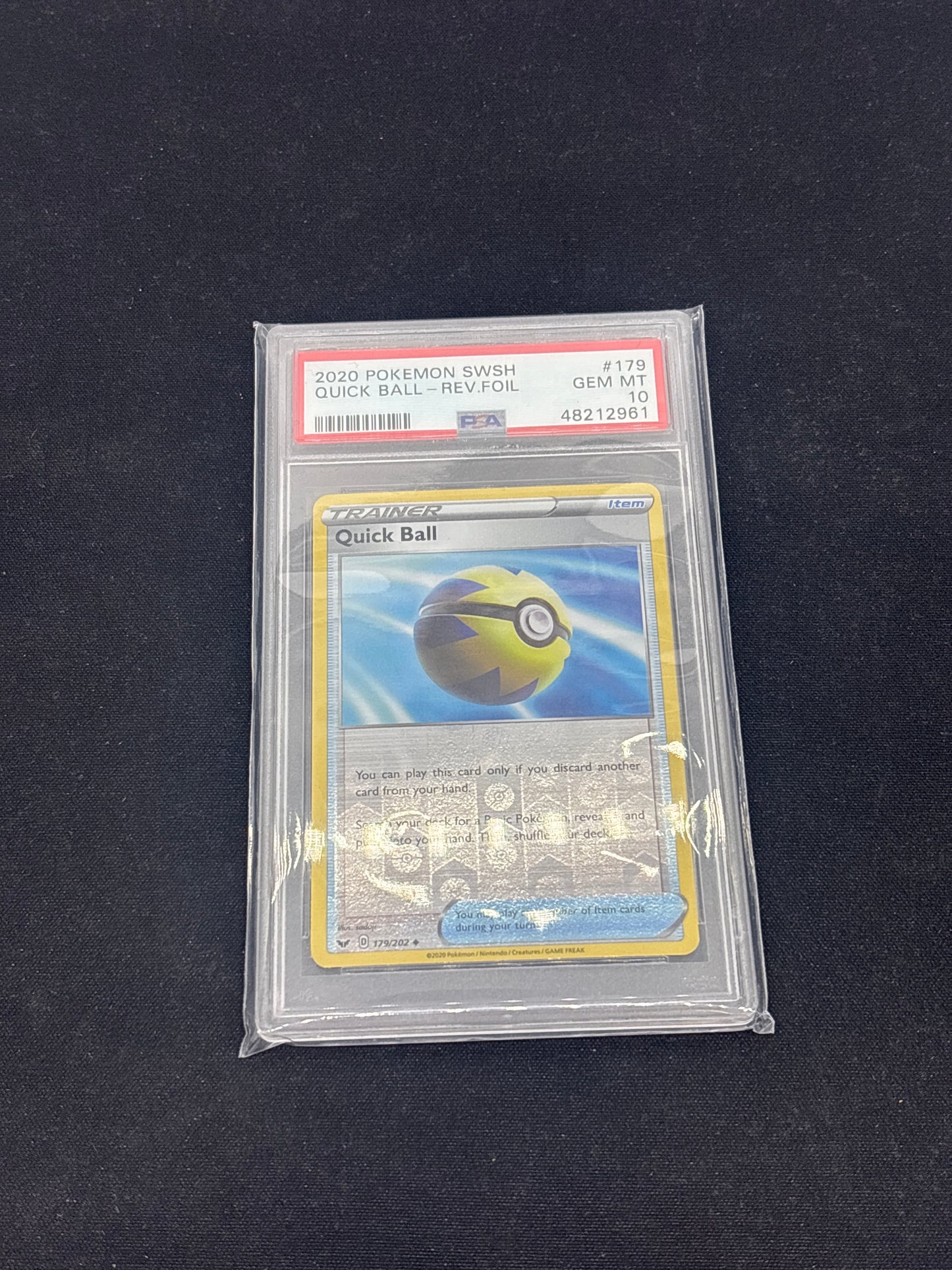 Auction Lot 282: PSA 10 Graded Quick Ball Reverse Foil