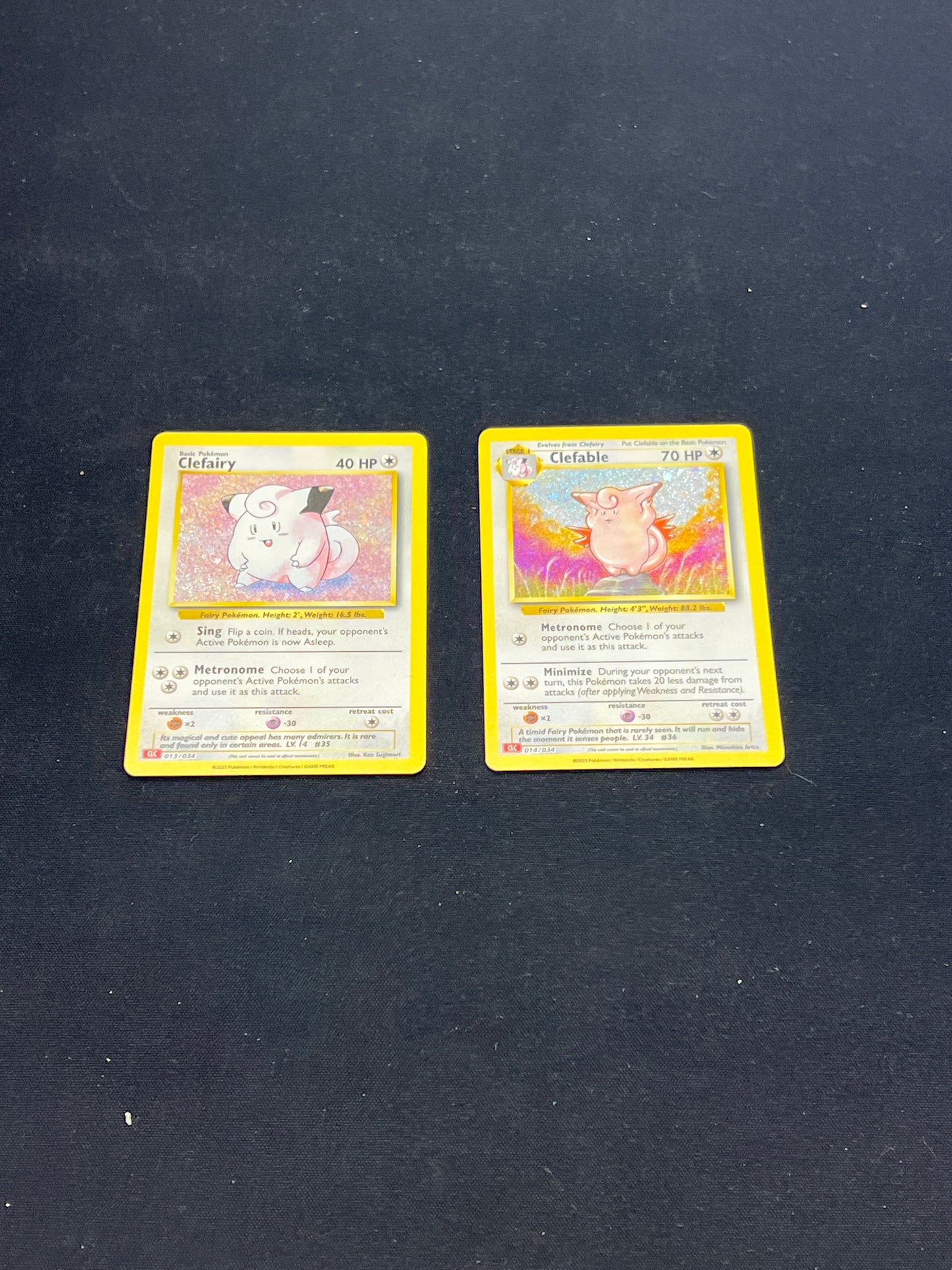 Auction Lot 289: Pokemon Cards Clefairy & Clefable TCG Classic Conditions Vary