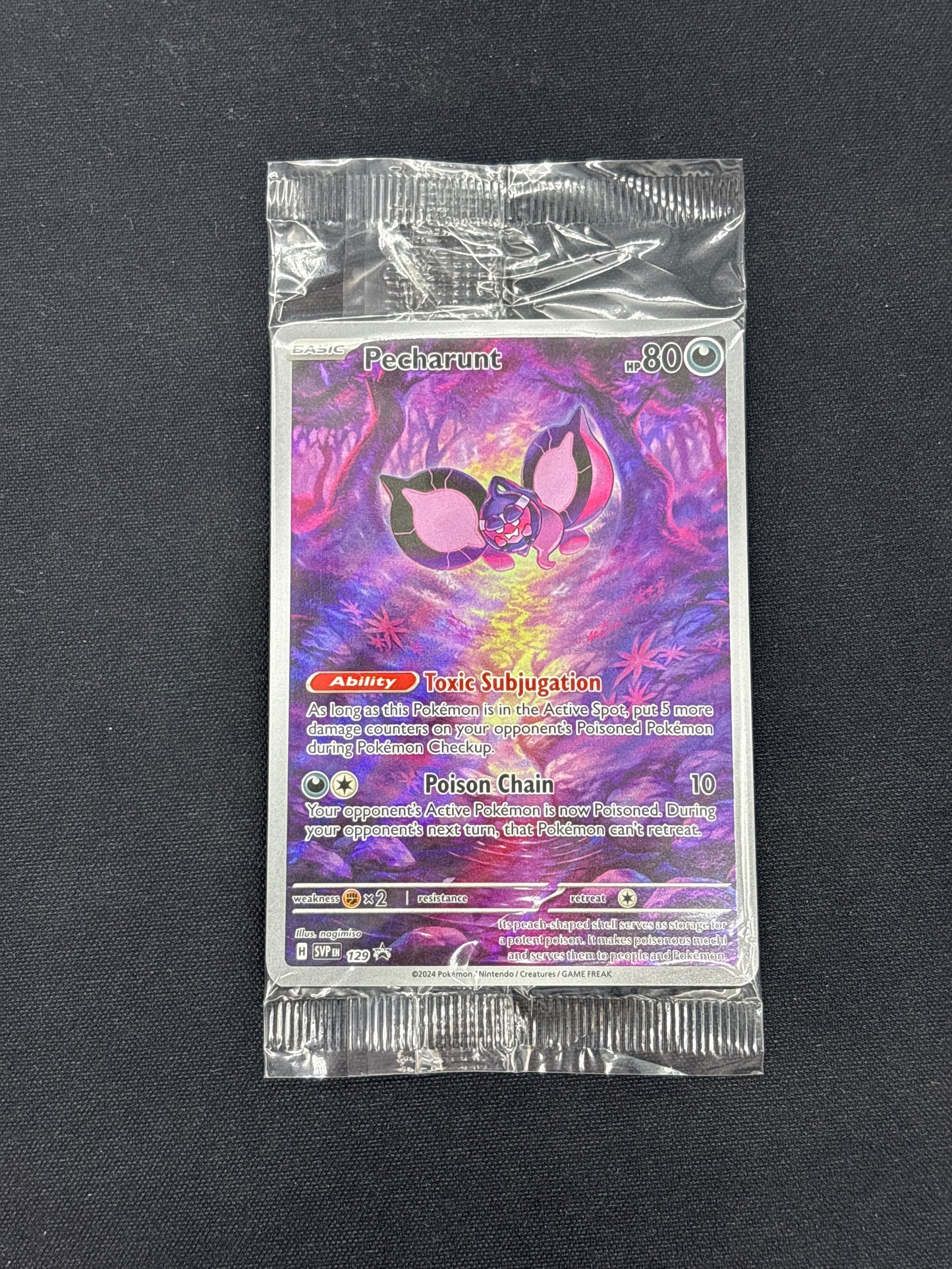 Auction Lot 220: Pecharunt Pokemon Shrouded Fable ETB Promo Sealed