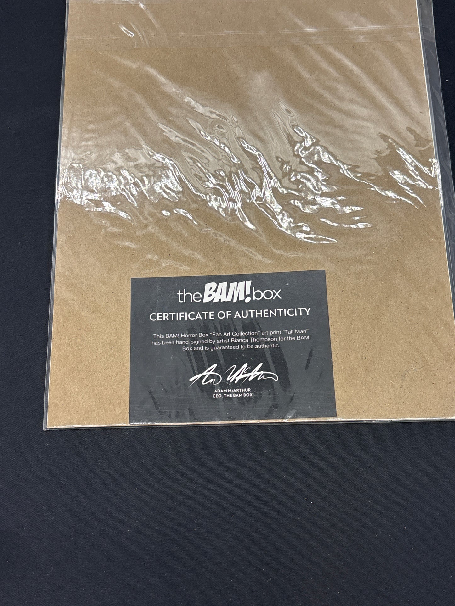 Auction Lot 77: Phantasm The Tall Man Limited Edition BAM! Fan Art Print Numbered 237/500 Signed w/COA