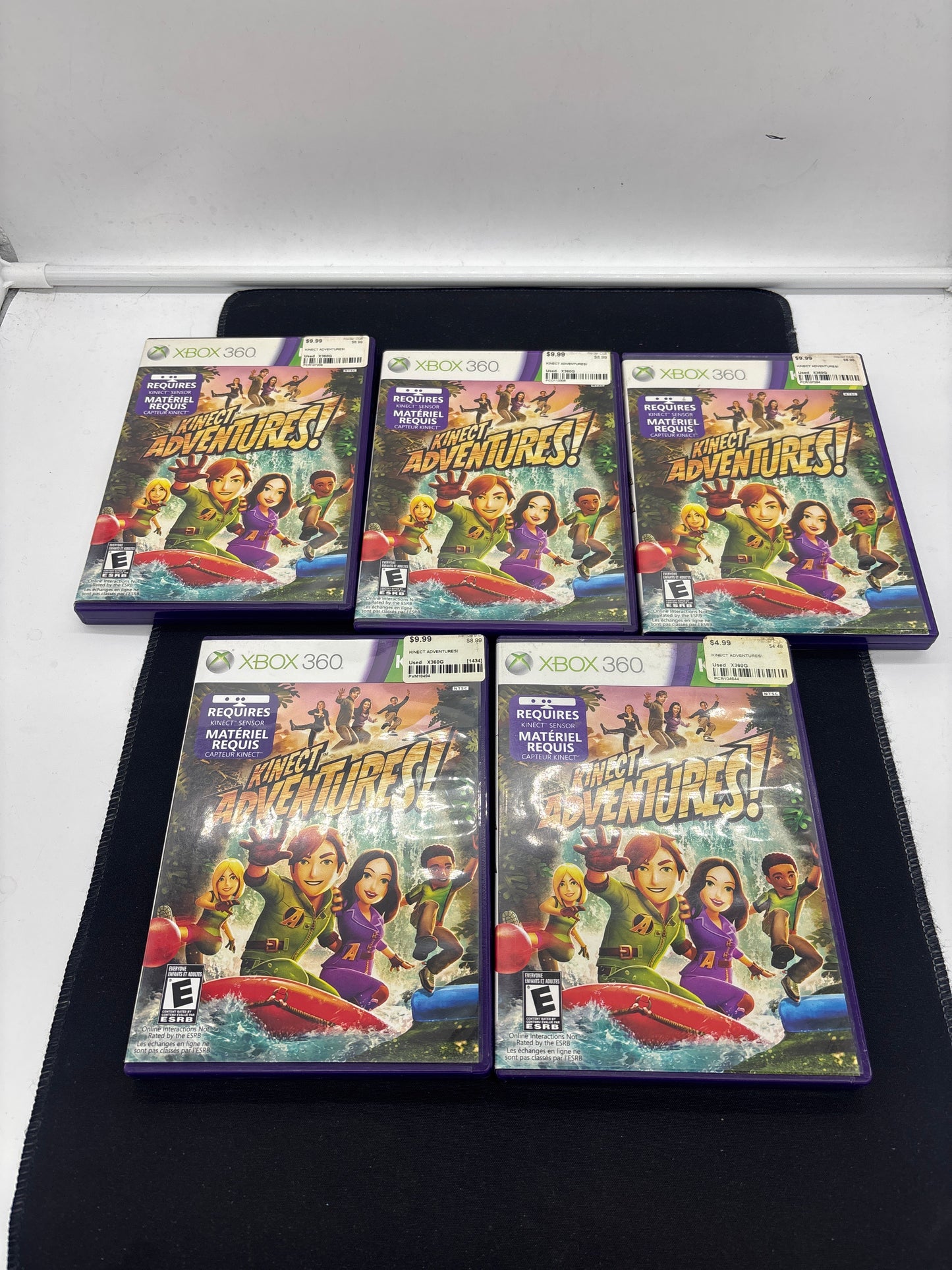 Auction Lot 214: XBOX 360 Video Game Kinect Adventures CIB Lot of 5