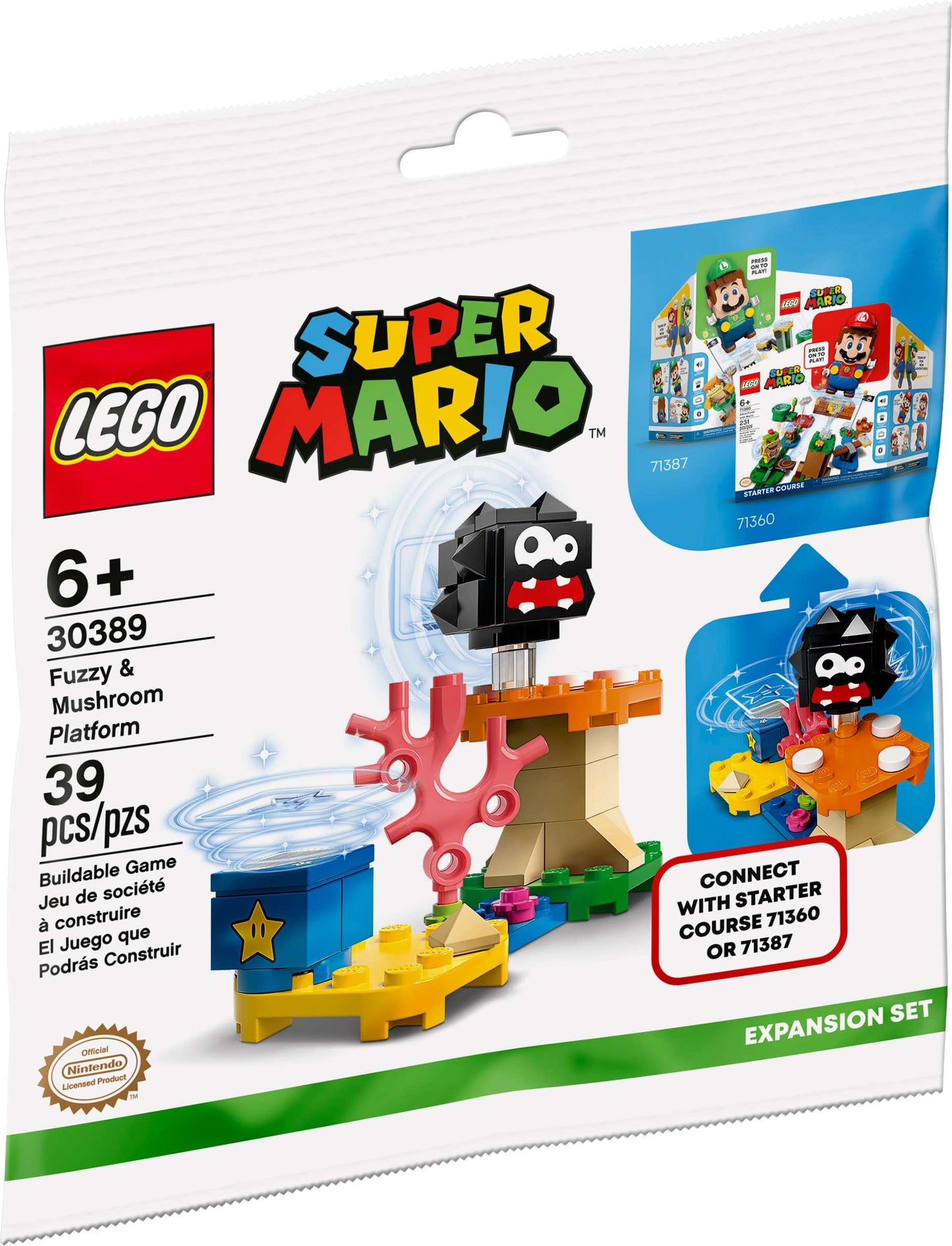 30389 Fuzzy & Mushroom Platform Polybag