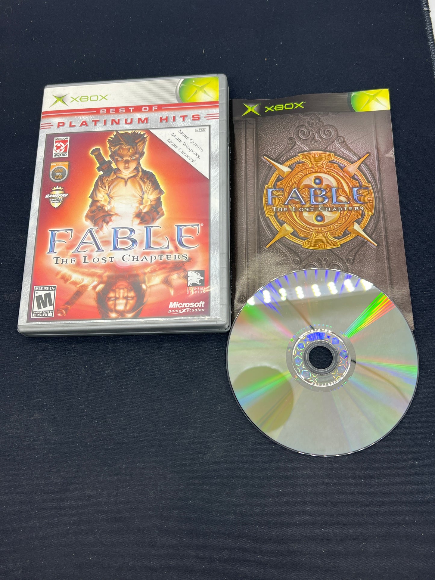 Auction Lot 114: XBOX Fable The Lost Chapters CIB