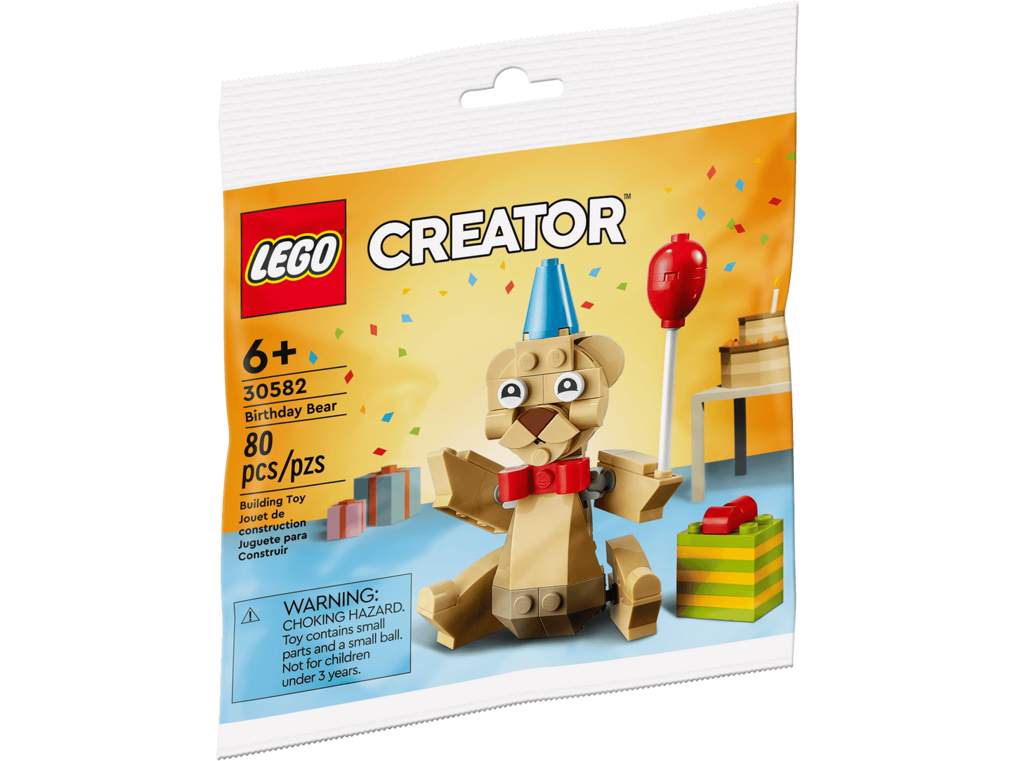 30582 Birthday Bear Polybag