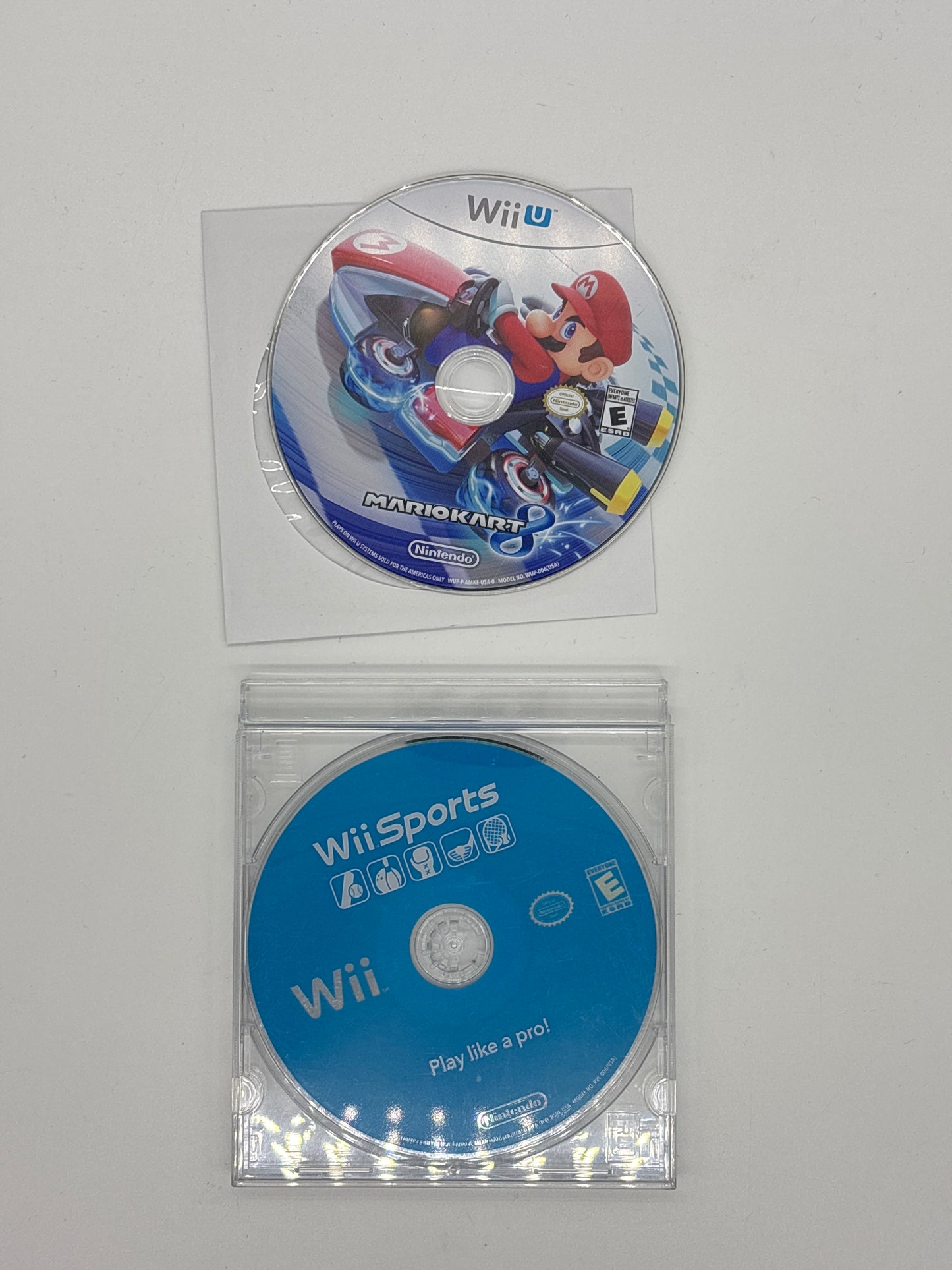 Auction Lot 111: Nintendo Wii Mario Kart 8 and Wii Sports Loose Video Game