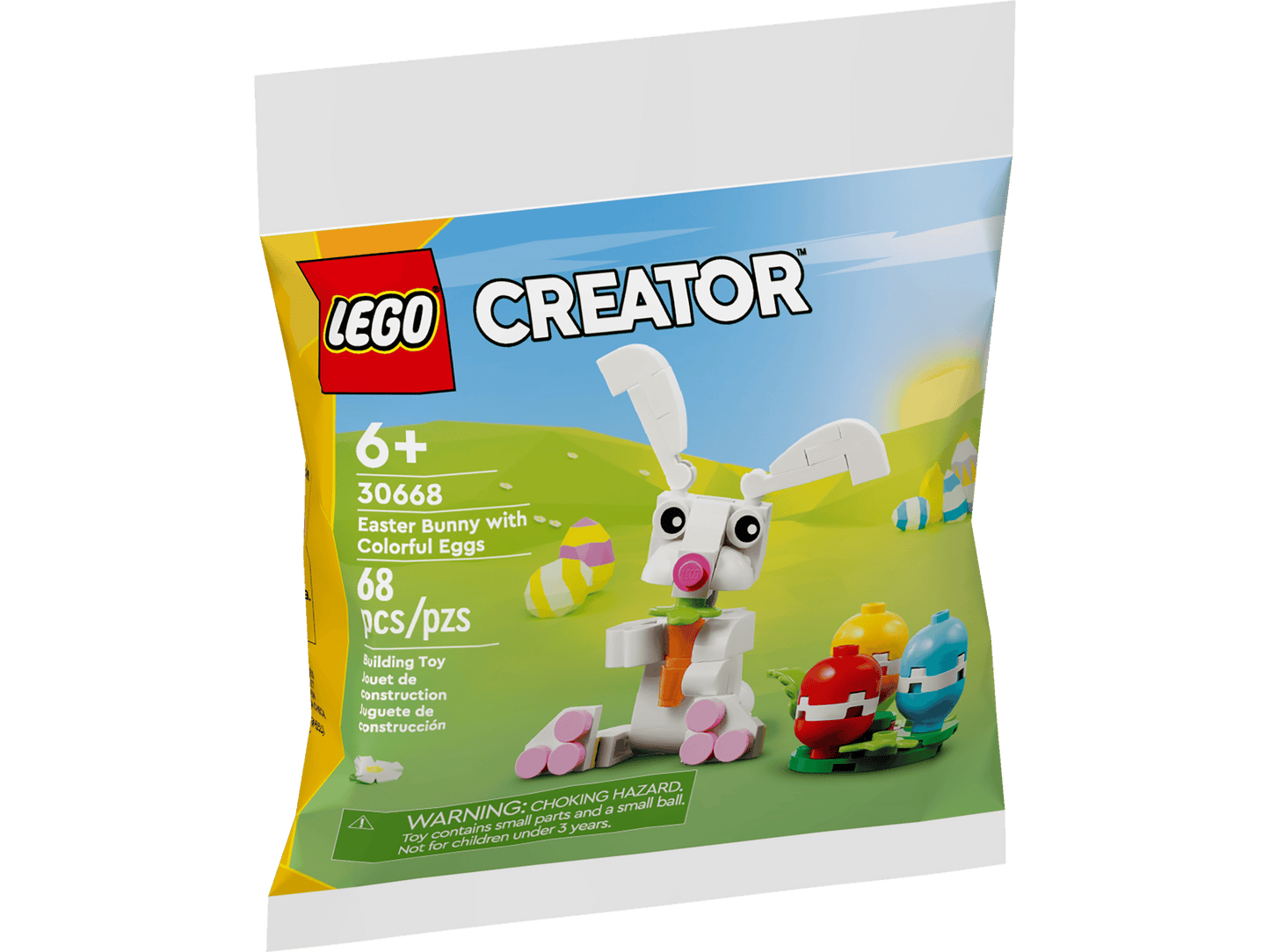 30668 Easter Bunny with Colorful Eggs Polybag