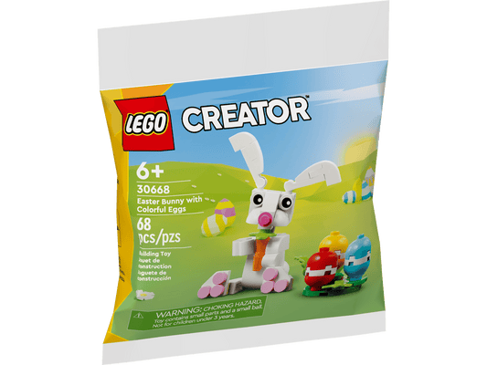 30668 Easter Bunny with Colorful Eggs Polybag