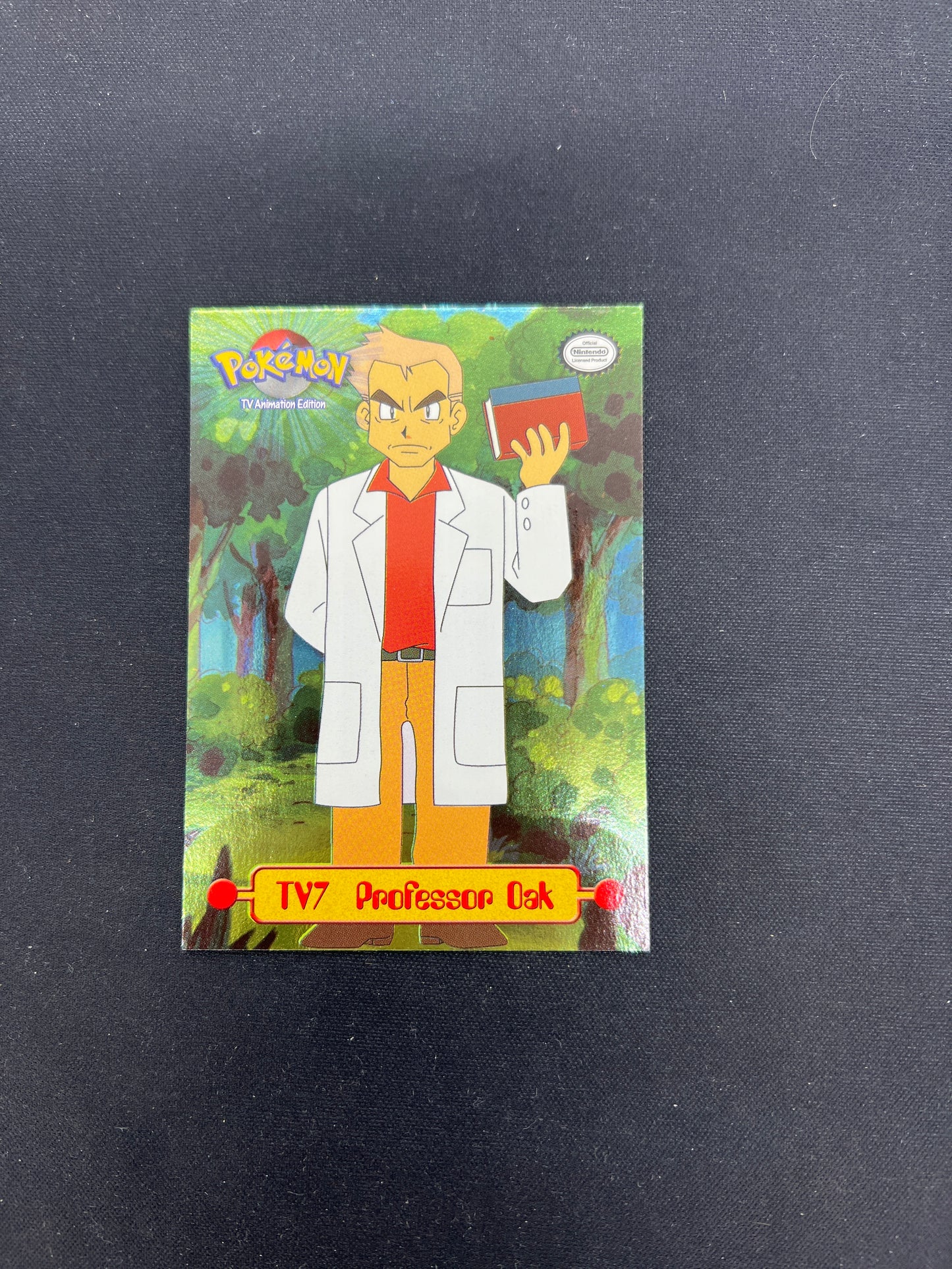 Auction Lot 128: Pokemon Topps Chrome TV7 Professor Oak Holo Conditions Vary