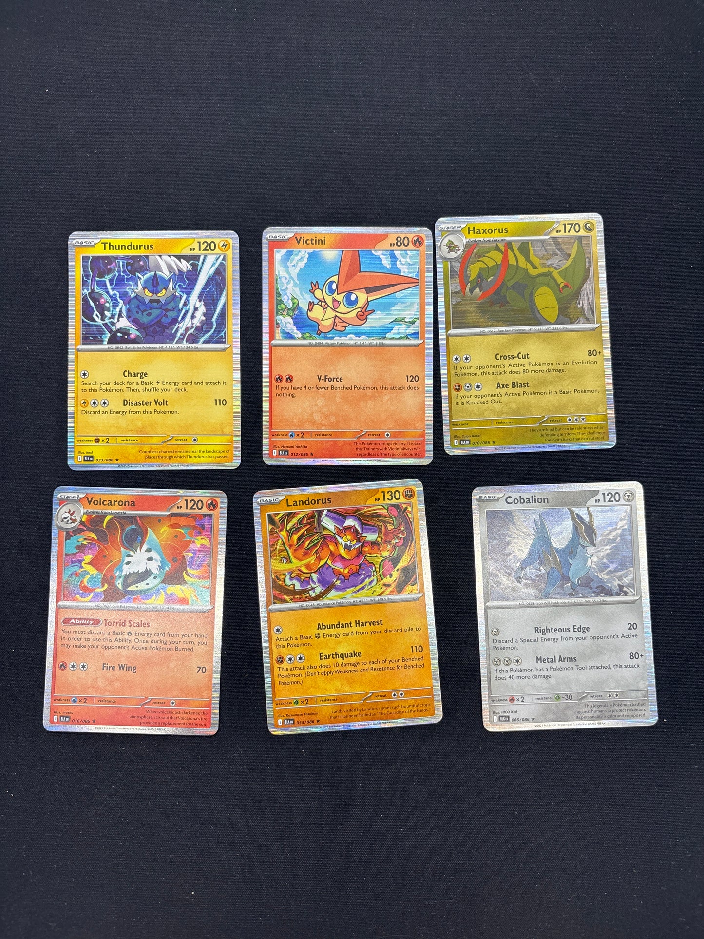 Auction Lot 199: Pokemon SV Black Bolt Holo Rare Card Lot Conditions Vary