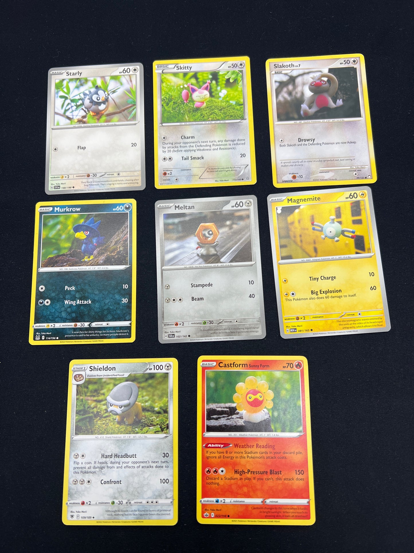 Auction Lot 329: Pokemon Cards Lot of 8Yuka Morii Illustrator Commons Uncommons Conditions Vary