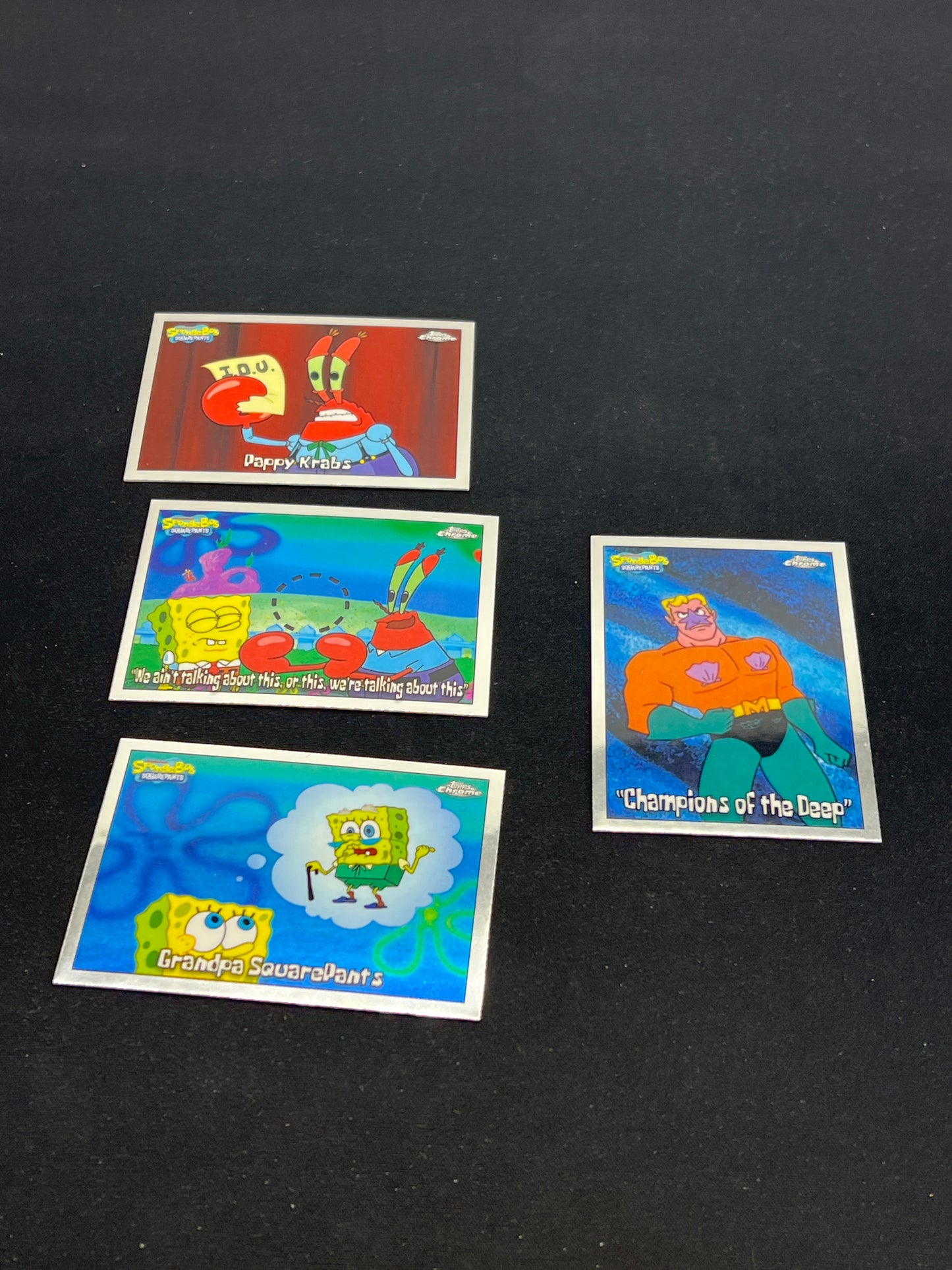 Auction Lot 257: Spongebob Cards Topps Chrome 25th Anniversary 2025 Base Cards Conditions Vary