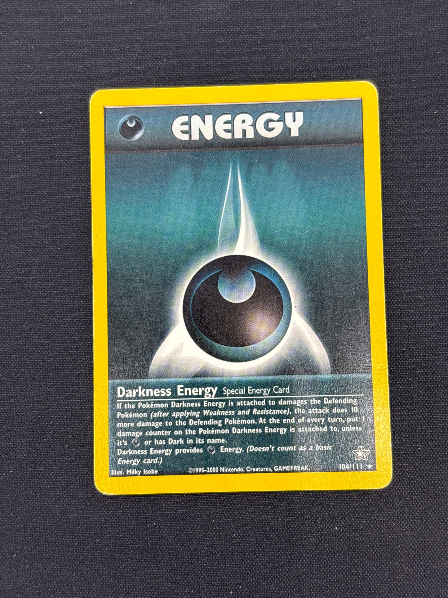 Auction Lot 174: Darkness Energy Neo Genesis Card Conditions Vary