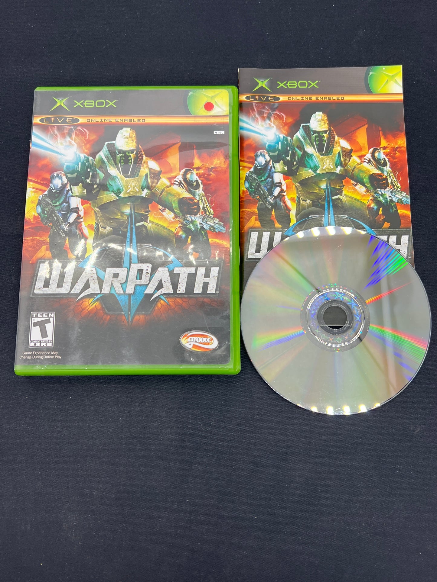 Auction Lot 119: XBOX Video Game Warpath CIB