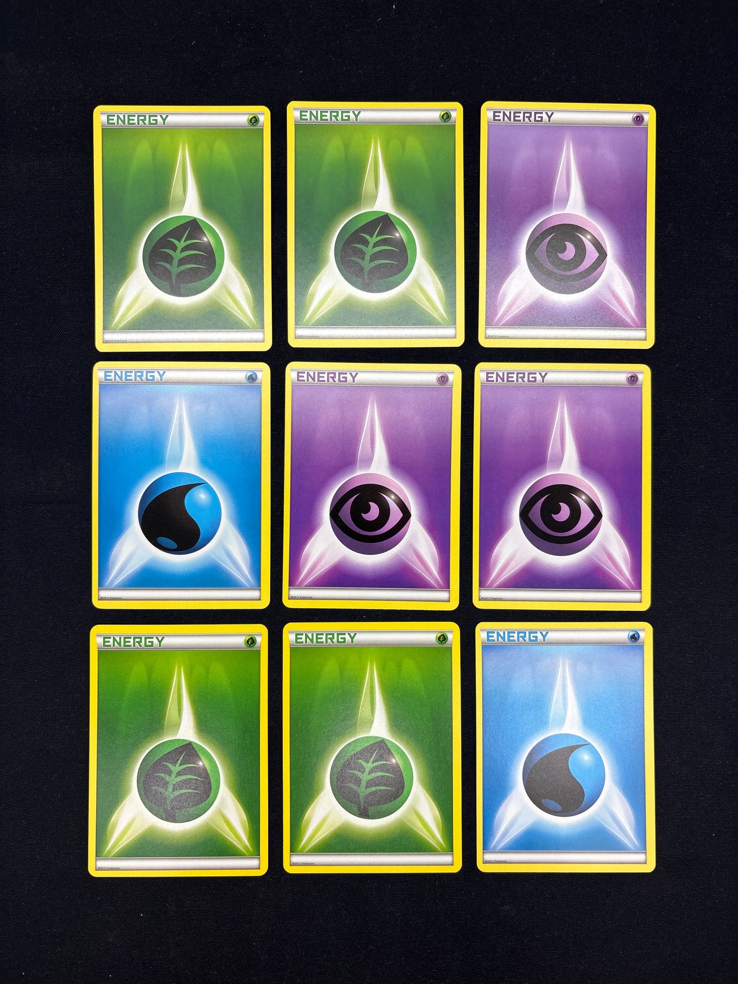 Auction Lot 15: Pokemon Cards Lot of 9 Assorted Energy Condition Vary