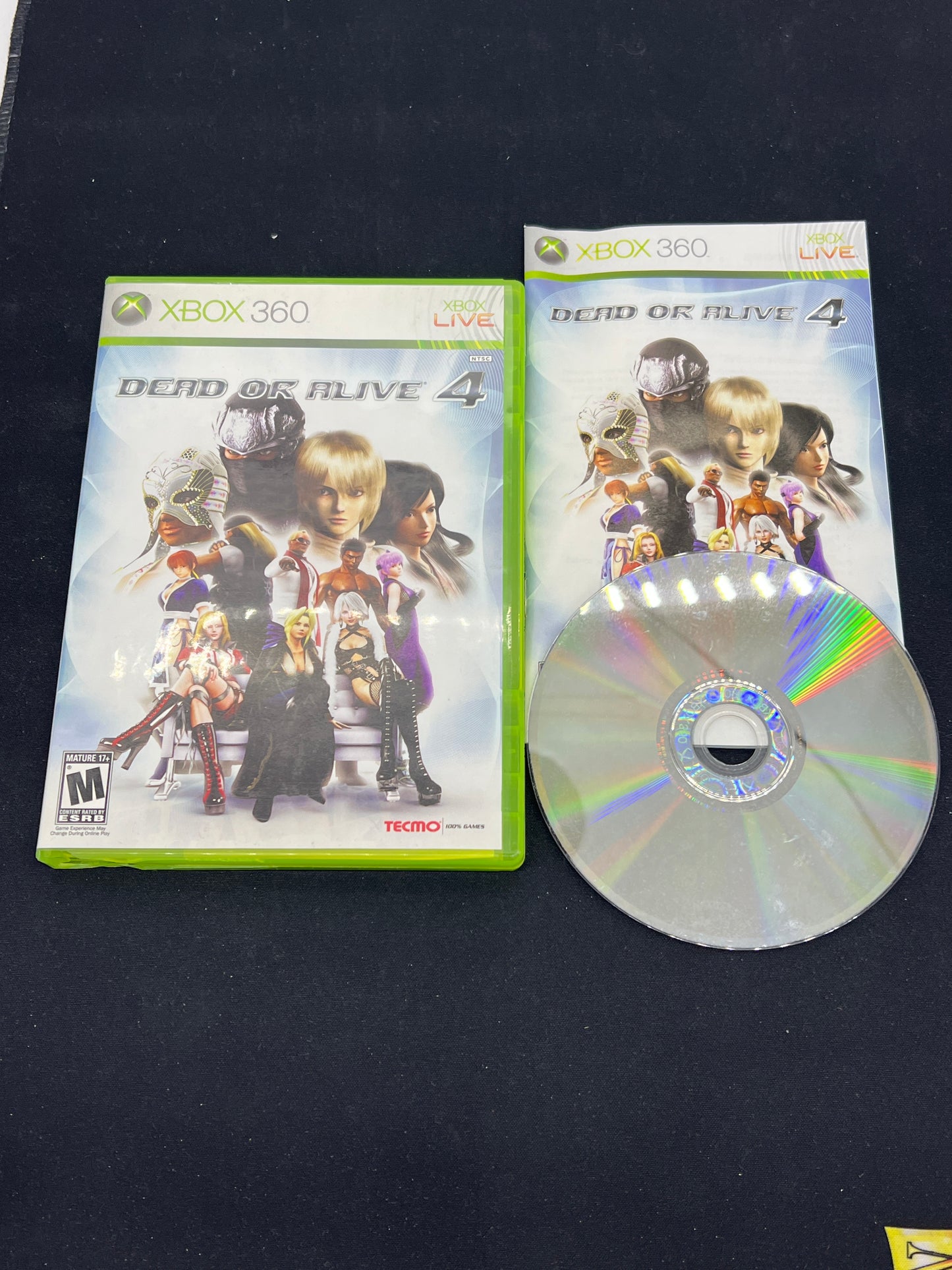 Auction Lot 104: XBOX 360 Video Game Dead or Alive 4 CIB
