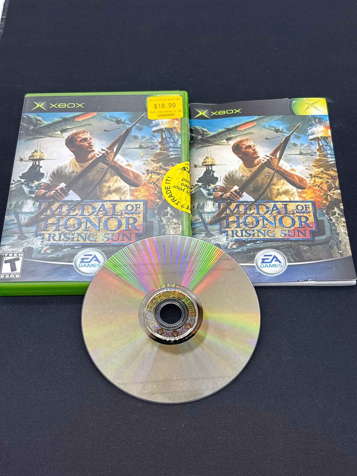 Auction Lot 112: XBOX Video Game Medal of Honor Rising Sun CIB