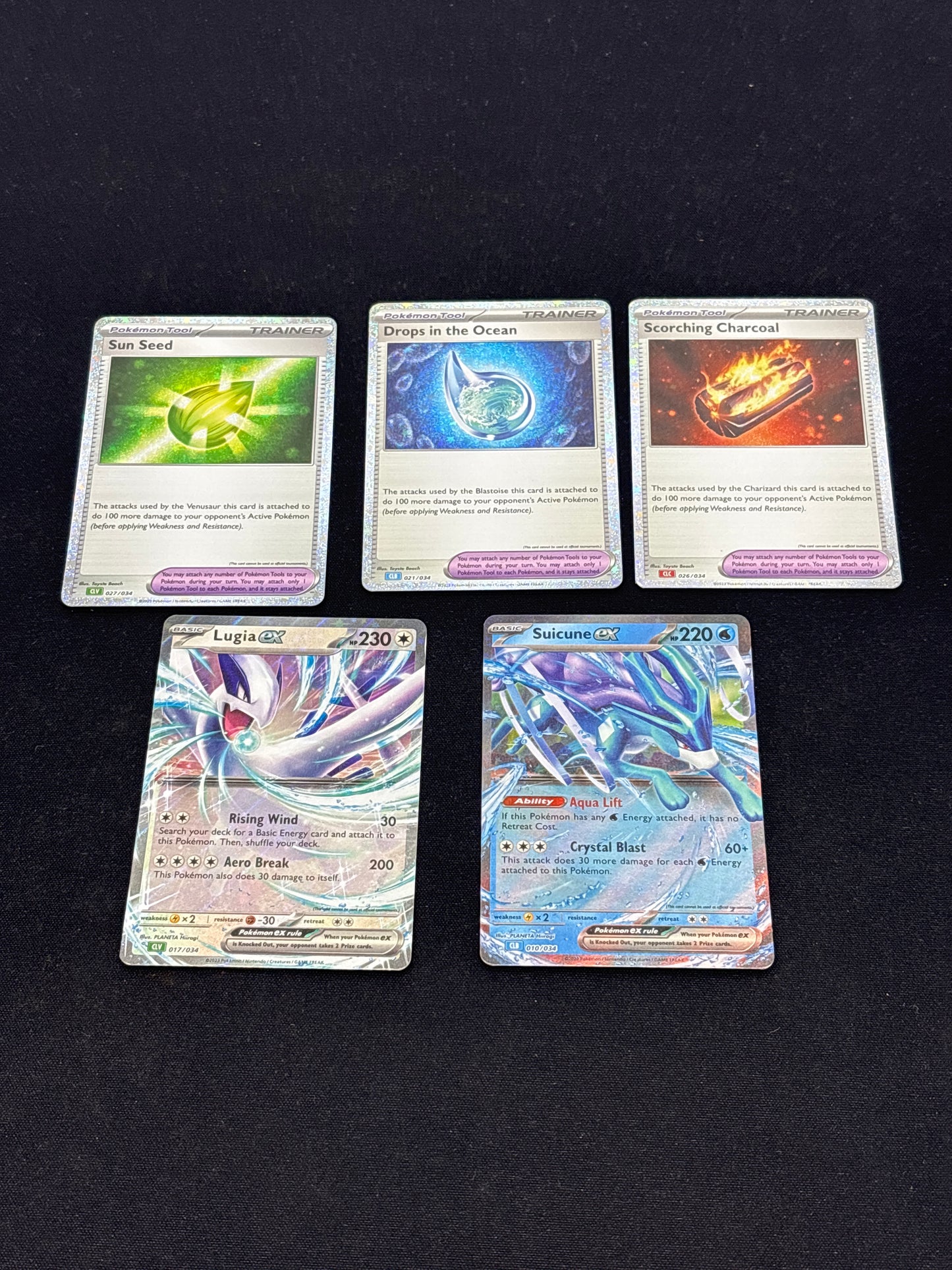 Auction Lot 236: Pokemon Cards Assorted Lot of 5 TCG Classic Collection Decks Suicune Lugia EX Conditions Vary