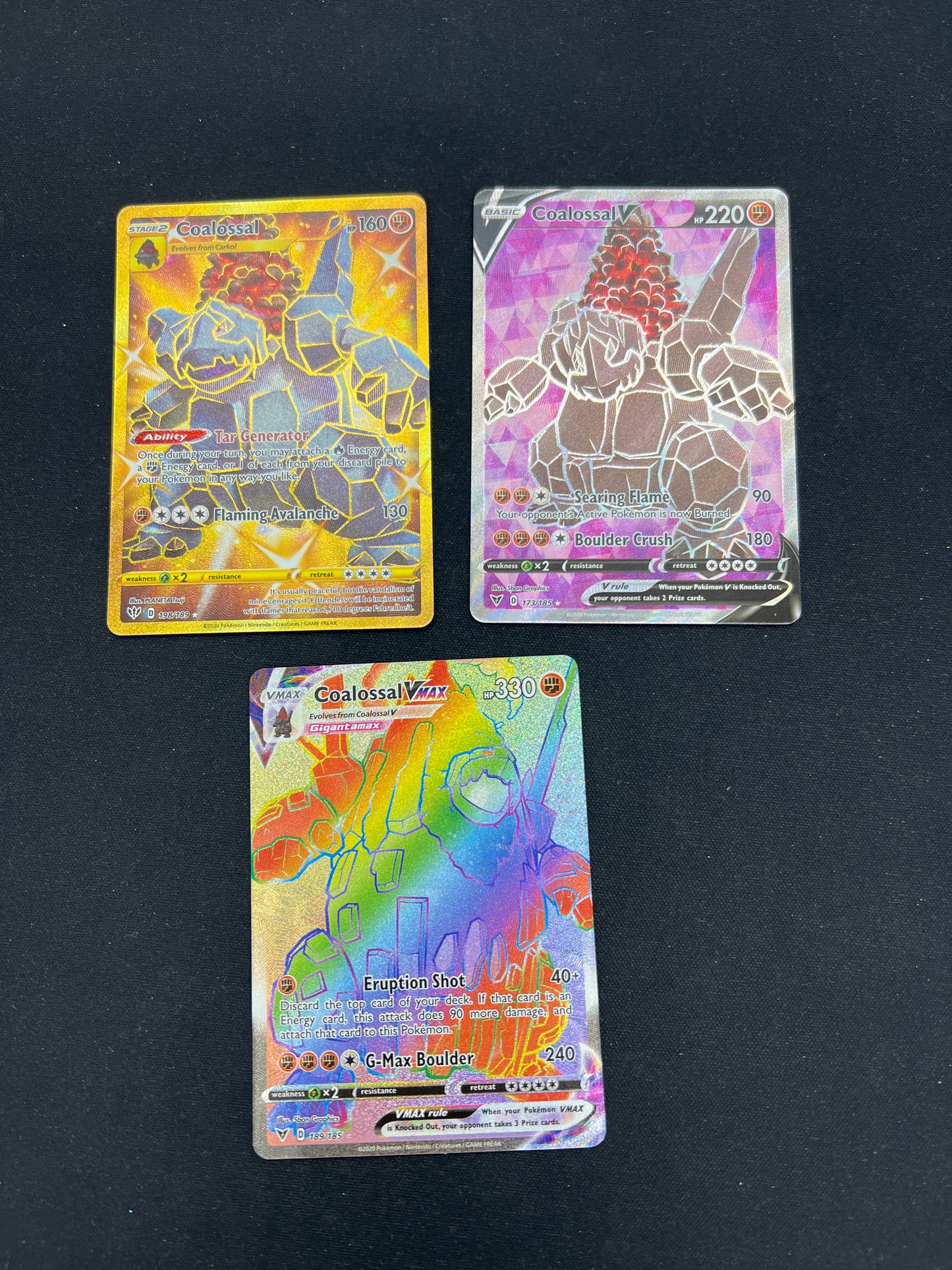 Auction Lot 213: Pokemon Cards Coalossal Assorted Lot Condition Varu