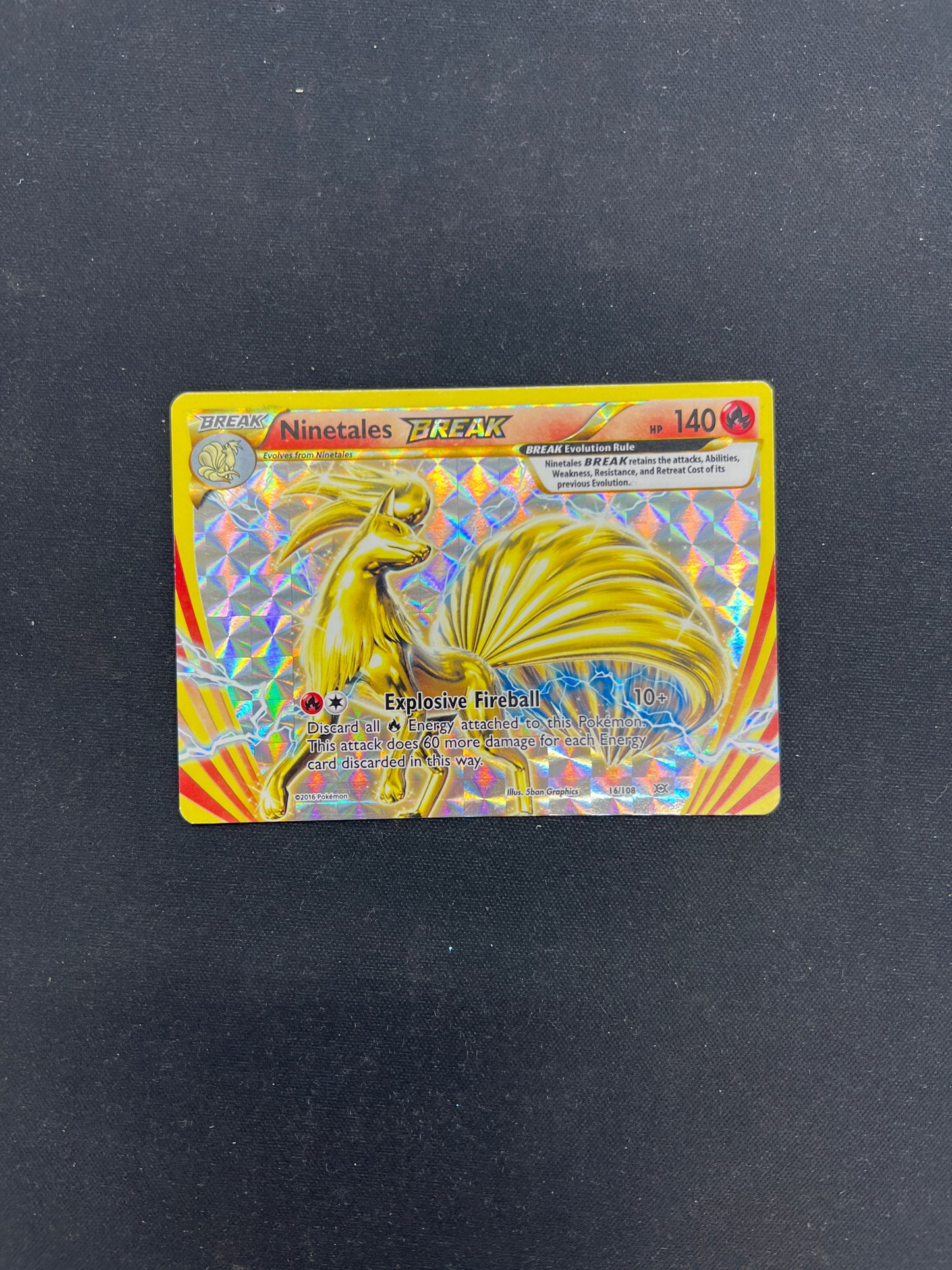 Auction Lot 195: Pokemon Cards Ninetales Break Condition Vary