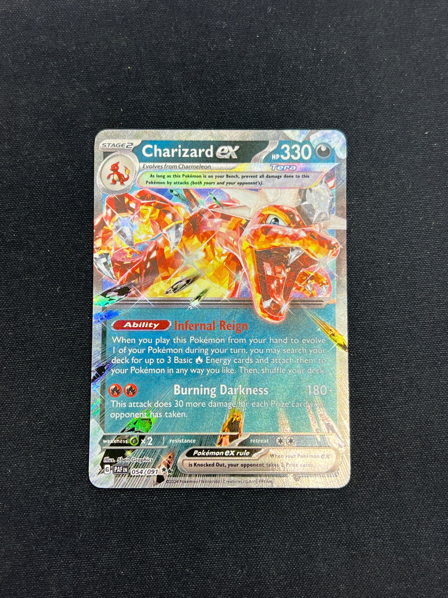 Auction Lot 124: Pokemon Cards Charizard EX Paldean Fates Conditions Vary