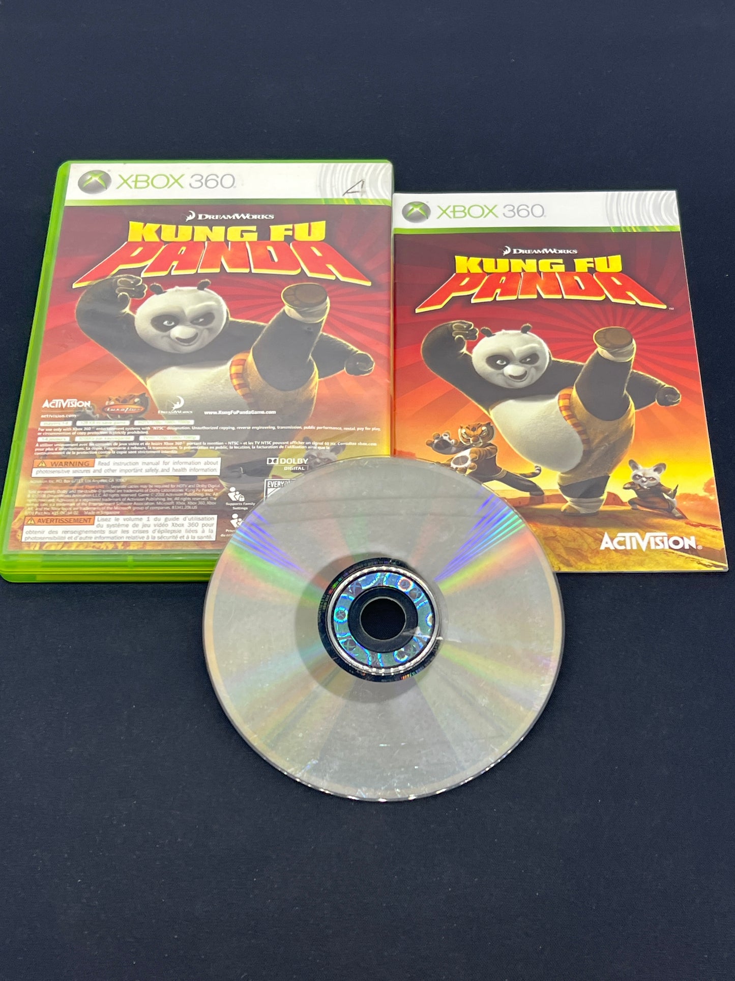 Auction Lot 300: XBOX 360Video Game Kung Fu Panda CIB