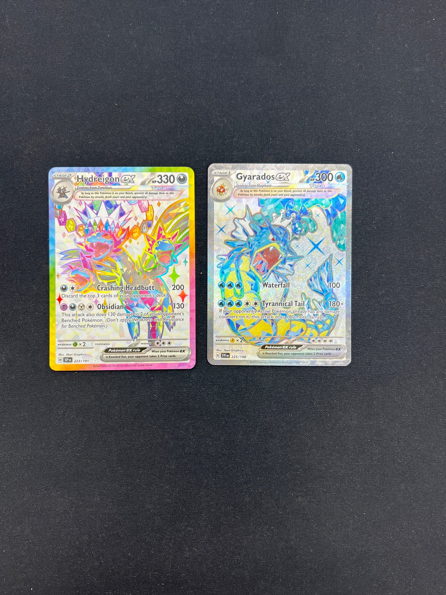 Auction Lot 36: Pokemon Cards Lot of 2 Gyarados EX Hydreigon EX Full Arts Conditions Vary