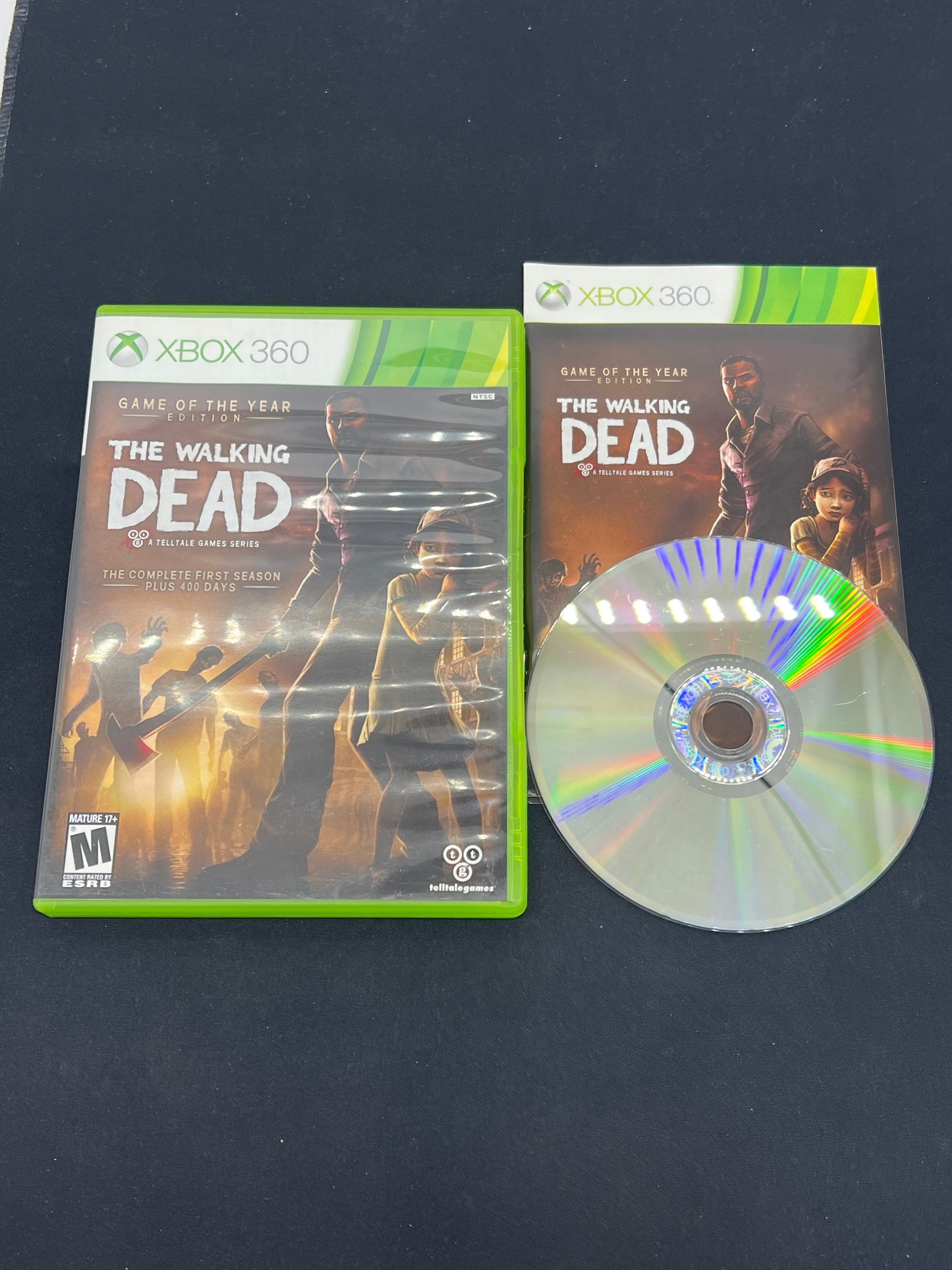 Auction Lot 172: XBOX 360 Video Game Telltale's The Walking Dead Season One GOTY CIB